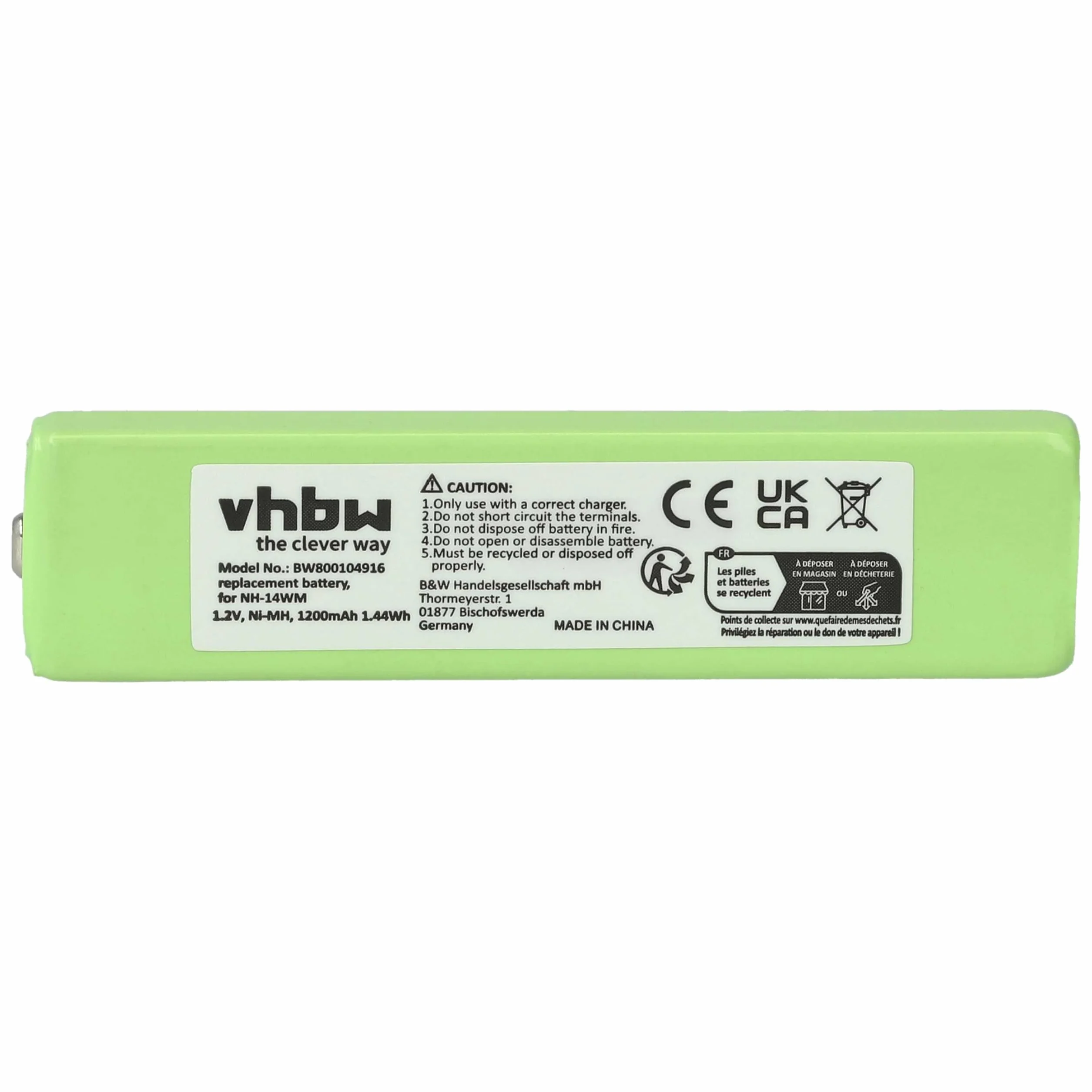 vhbw Akumulator kompatybilny z odtwarzaczem MP3 Grundig Mystixx CDP9410 odtwarzacz MP3 (1200 mAh, 1,2 V, NiMH)