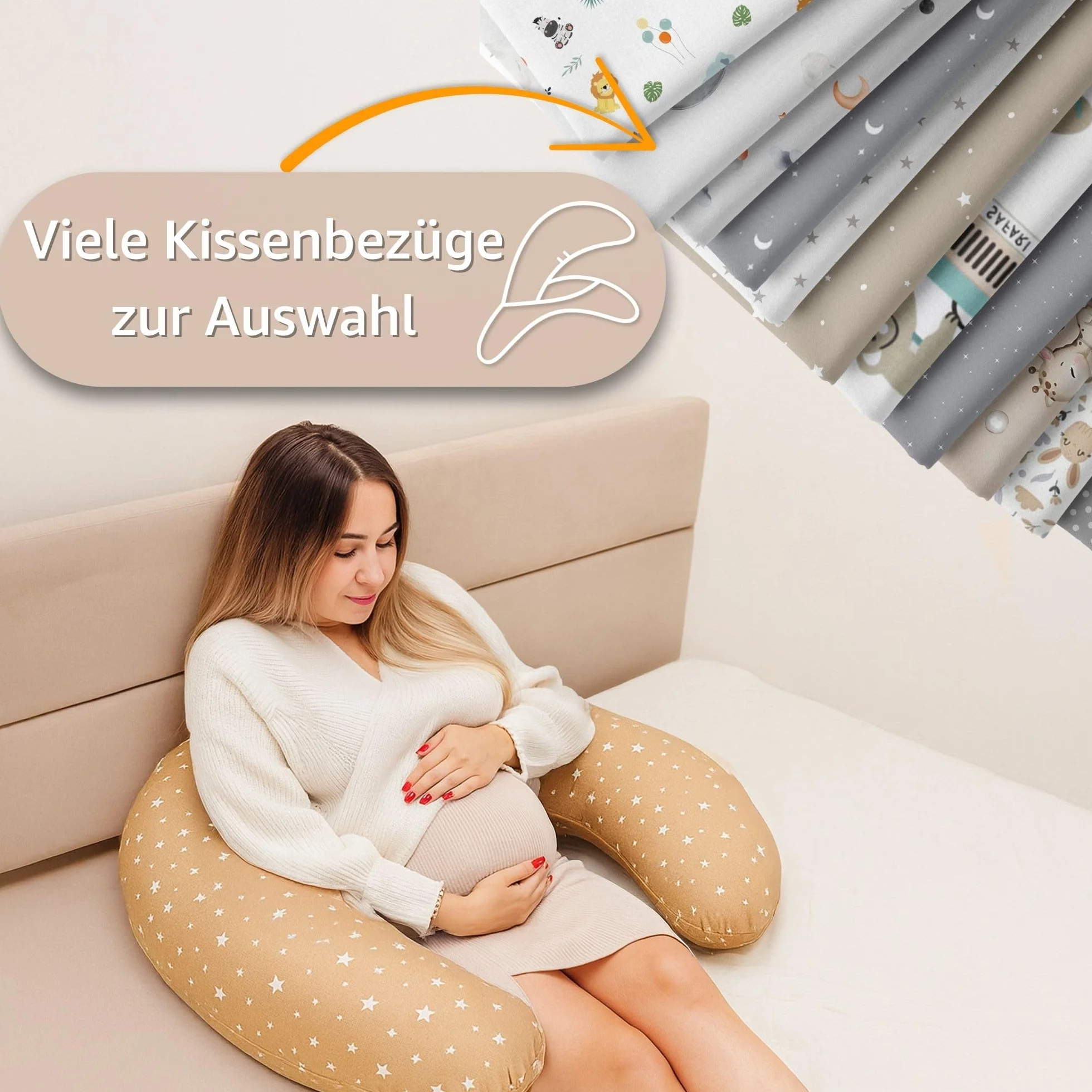 Poduszka do karmienia XXL 190 cm bawełniana ciążowa pozycjonująca galaktyka