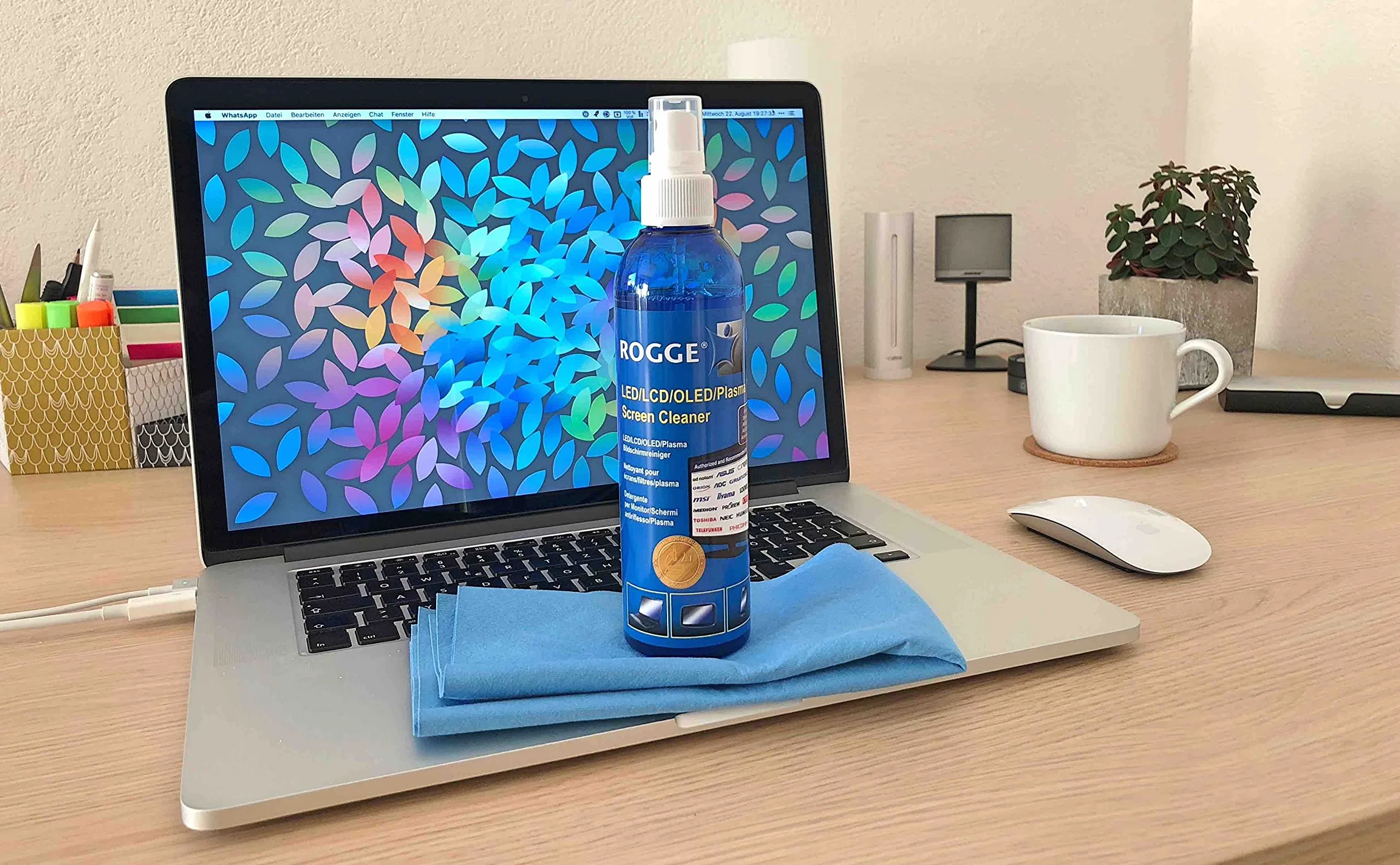 ROGGE 250 ml oryginalny, LCD - TFT - LED - TV - wyświetlacze dotykowe + plazmowy środek do czyszczenia ekranów. Oryginalny produkt od 1998 roku