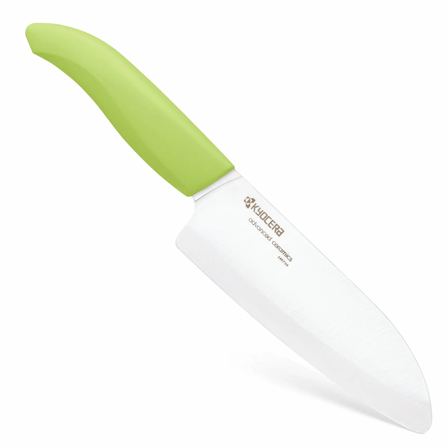Kyocera Ceramiczny nóż Santoku z serii Gen, biały/zielony, 14 cm