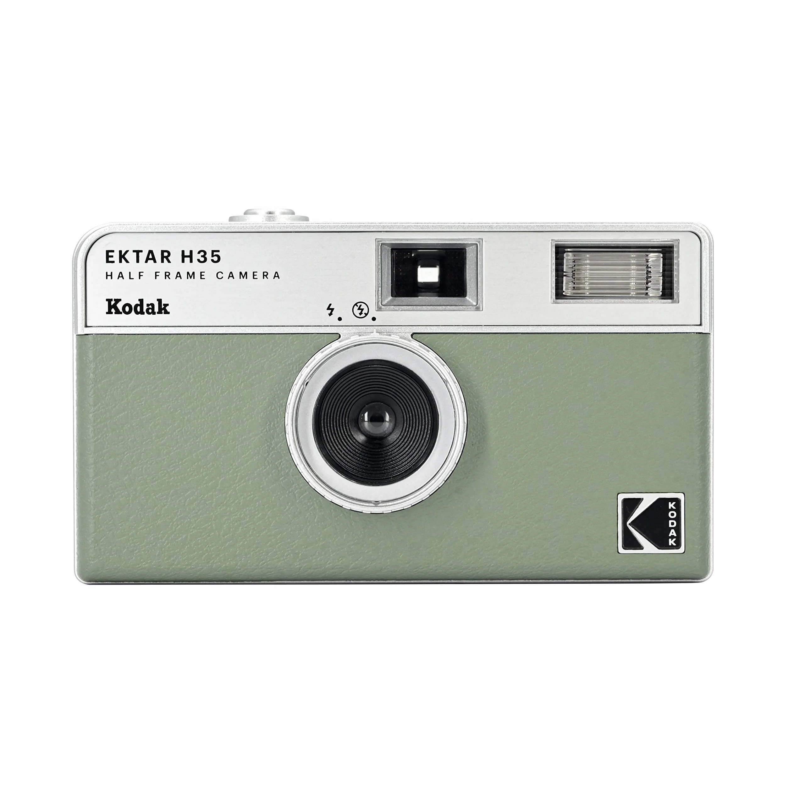KODAK EKTAR H35 półramkowa kamera filmowa, 35 mm, wielokrotnego użytku, bez ostrości, lekka, łatwa w użyciu (szałwia) (folia i bateria AAA nie wchodzą w zakres dostawy)