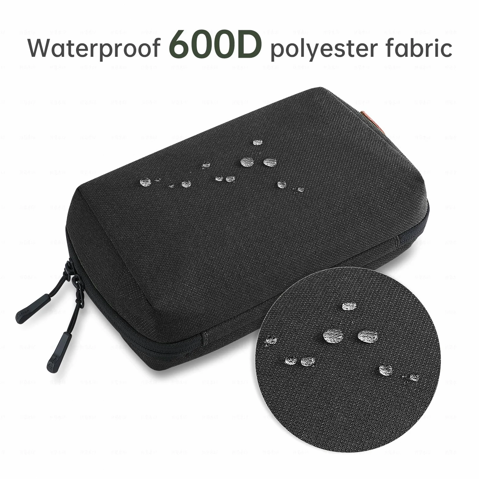SIMTOP Organizer do Przechowywania Kabli – Wodoodporna Torba na Kable SD, Laptop i Akcesoria Podróżne, Czarny Torba z Wielema Kieszeniami do Pracy i Podróży