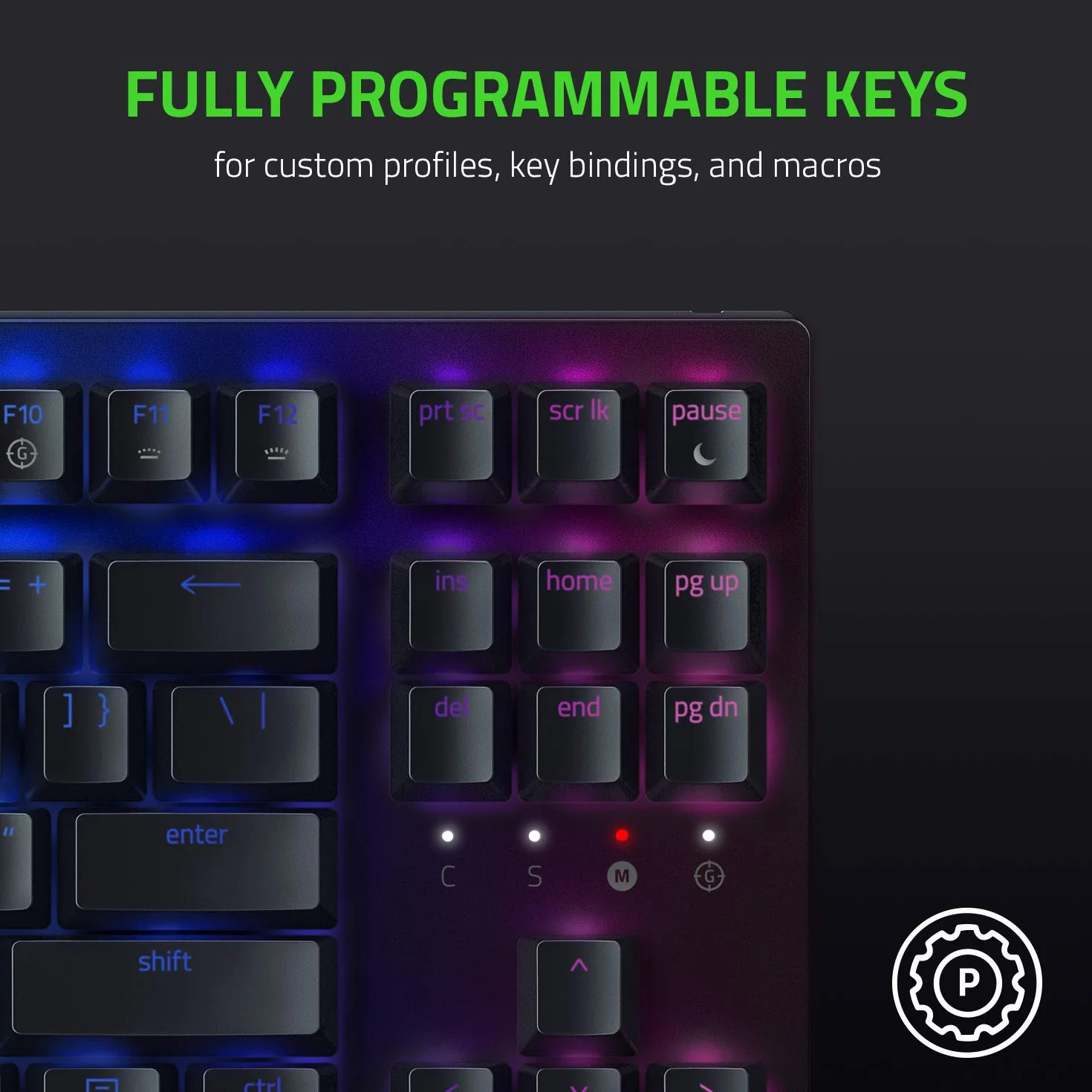 Razer BlackWidow V3 Tenkeyless (zielone przełączniki) – kompaktowa mechaniczna klawiatura do gier (klikalne, kompaktowa obudowa, w pełni programowalne klawisze) Układ QWERTY US | Czarny