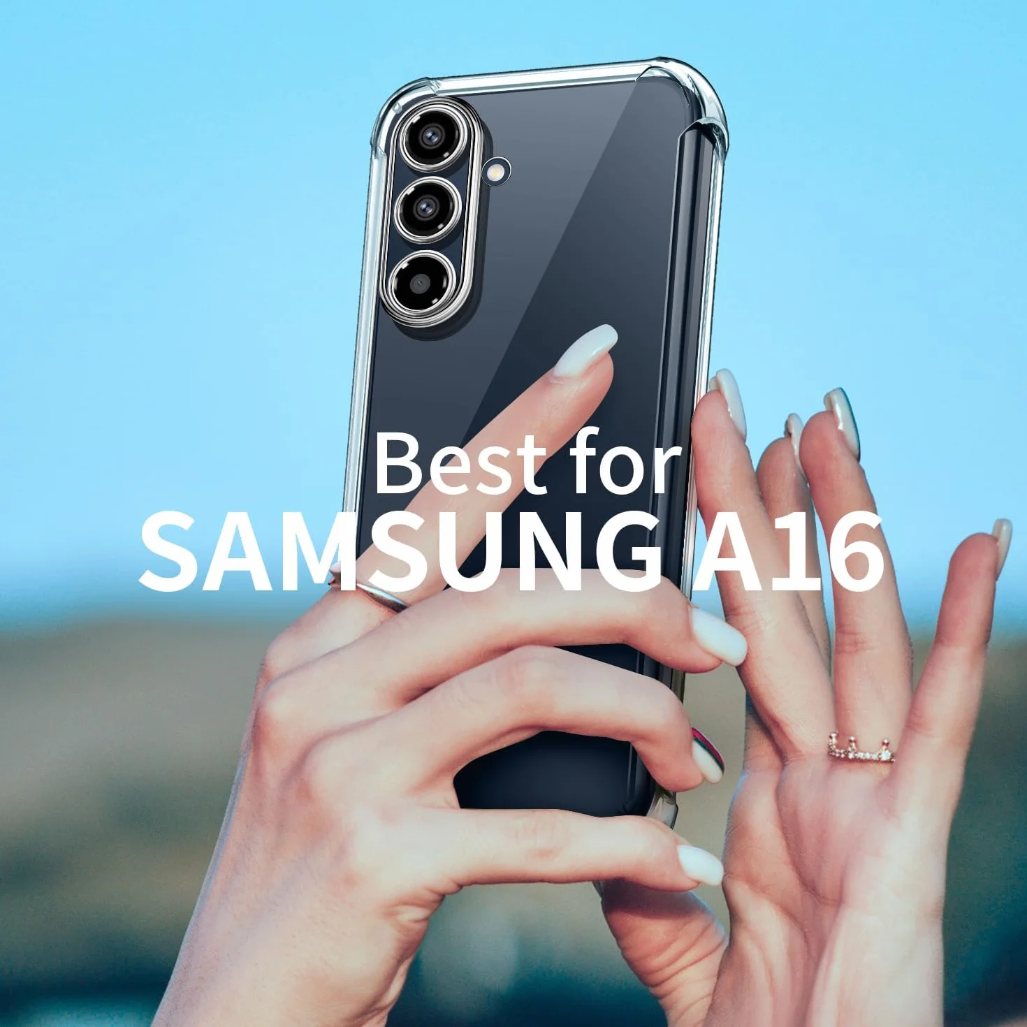 New&Teck Etui do Samsung Galaxy A16 4G/5G + 2 hartowane szkła ochronne na ekran, miękkie silikonowe etui TPU, zderzak ze wzmocnionymi narożnikami, przezroczysta ochrona (przezroczyste)