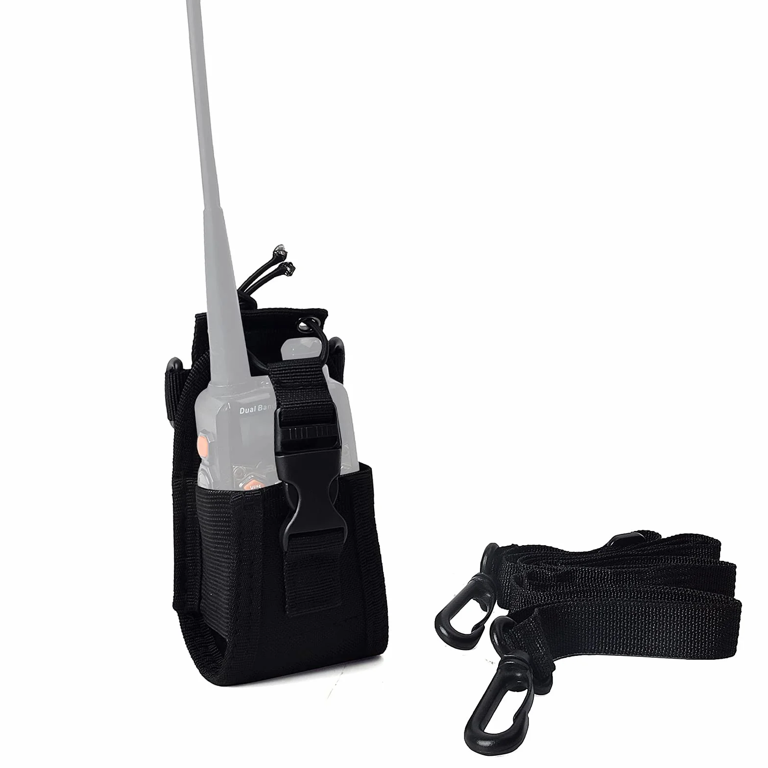 Wielofunkcyjny uchwyt na radio 3 w 1, etui kompatybilne z Kenwood Yaesu Icom Motorola Baofeng UV5R UV82 TYT UV5RA HYT 888S dwukierunkowe radio Walkie Talkie (2 sztuki)