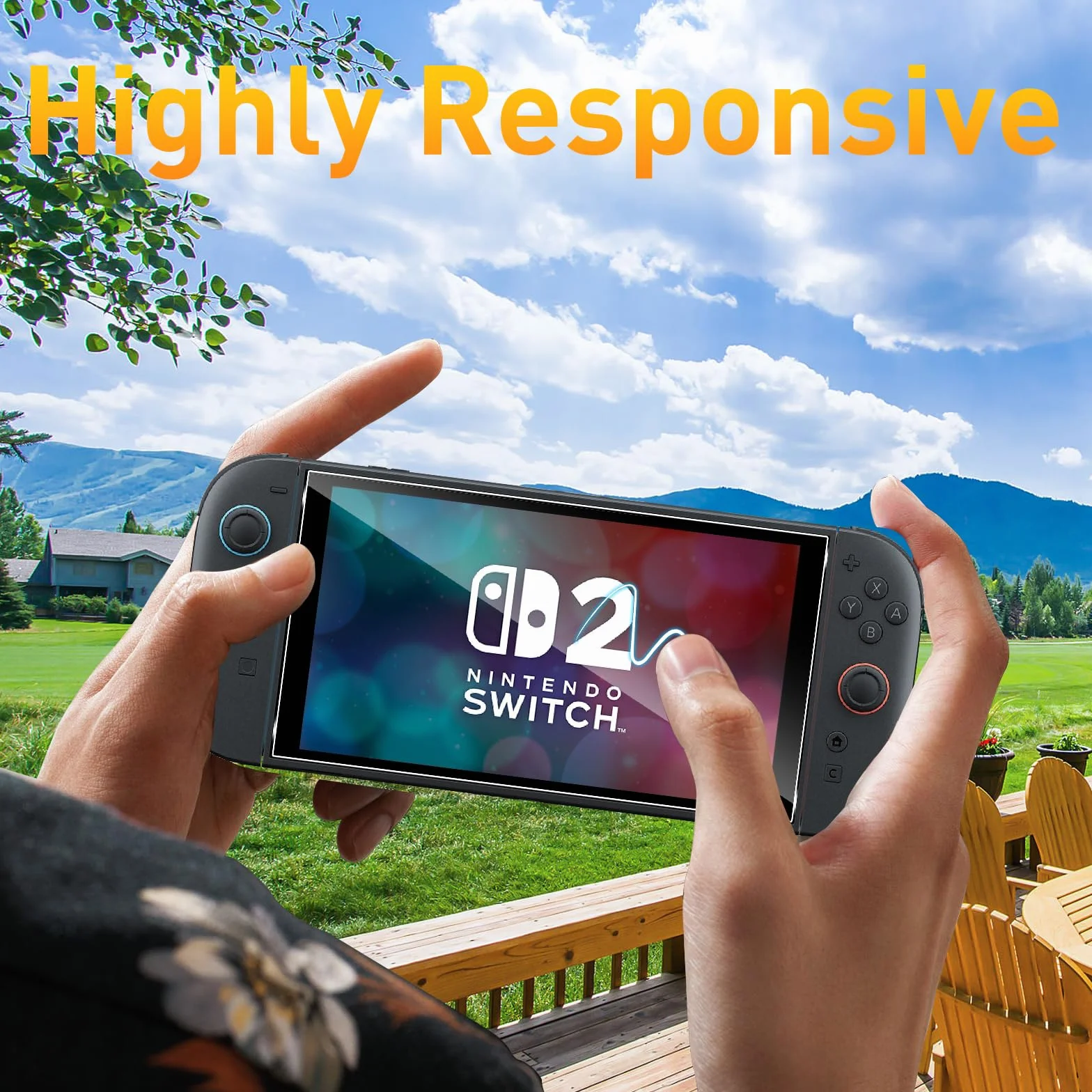 QULLOO Folia ochronna do Nintendo Switch 2 do szkła pancernego, 3 sztuki, ultra przezroczysta folia ochronna na wyświetlacz odporna na zarysowania, szkło hartowane 9H, folia ochronna na wyświetlacz do