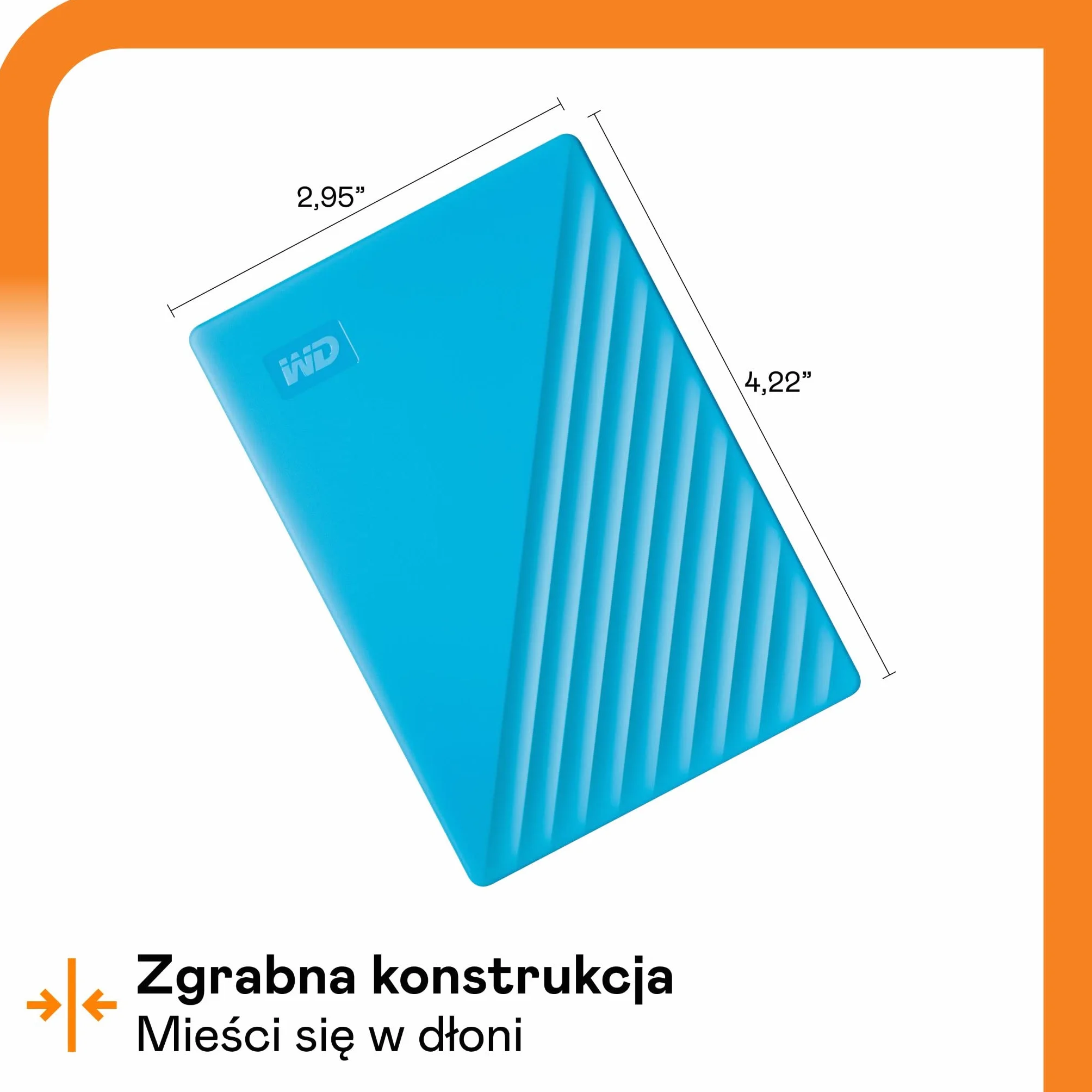 WD 4 TB My Passport Portable HDD USB 3.0 with software for device management, backup and password protection - Blue - Works with PC, Xbox and PS4