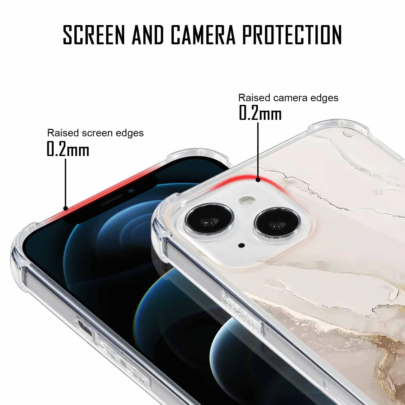 Yoedge Etui z paskiem na iPhone 15 6,1" Etui z paskiem, przezroczne, estetyczne wzór marmurowy, etui dla dziewczyn z sznureczkiem do zawieszenia, miękkie etui z silikonu TPU + PC, odporne na uderzenia