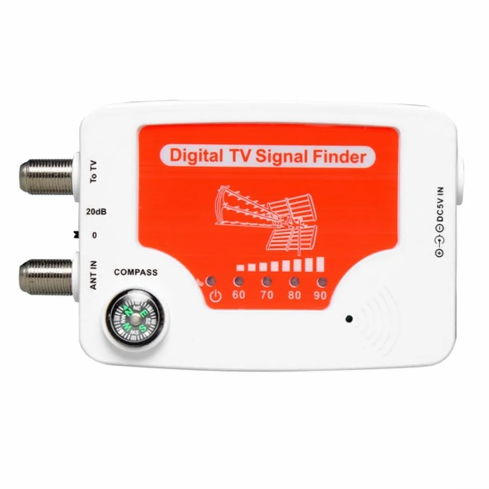 TF02DC5V Cyfrowy miernik sygnału do DVB T z nawigacją i wyświetlaczem siły sygnału