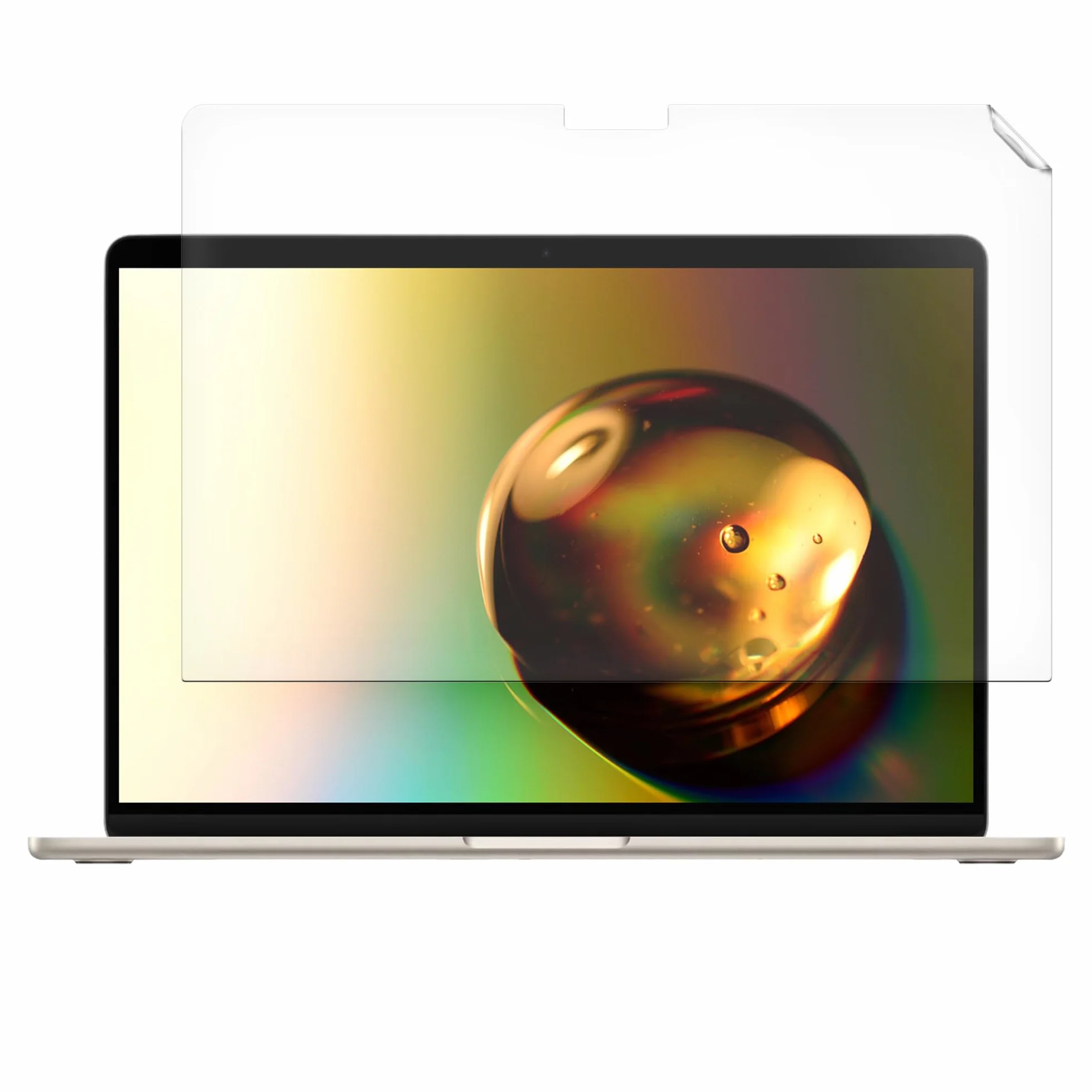 kwmobile Osłona ekranu kompatybilna z Apple Macbook Air 13,6 M3 2024 A3113 / M2 A2681 - osłona ekranu matowa antyodblaskowa folia wyświetlacza