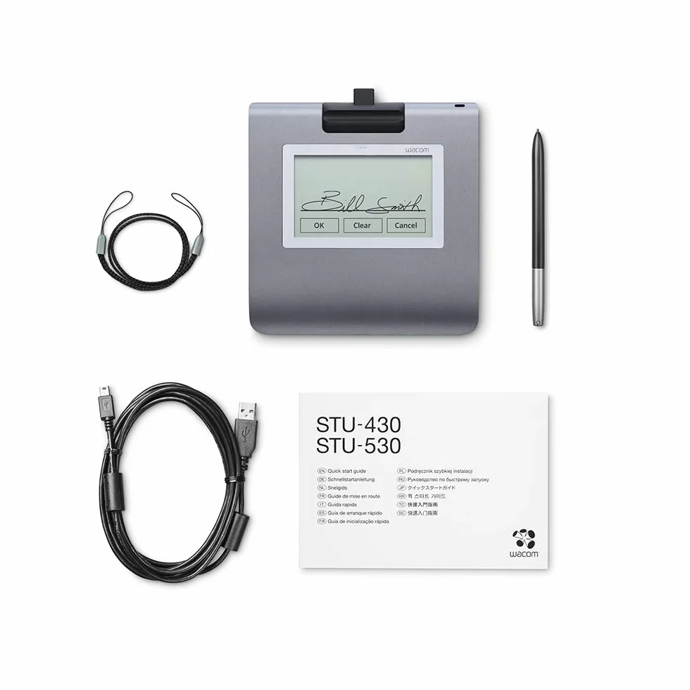 Wacom zestaw podpisów z 4,5" LCD STU-430 podkładka i znak Pro PDF do Windows, rejestruj odręczne podpisy elektroniczne w czasie rzeczywistym