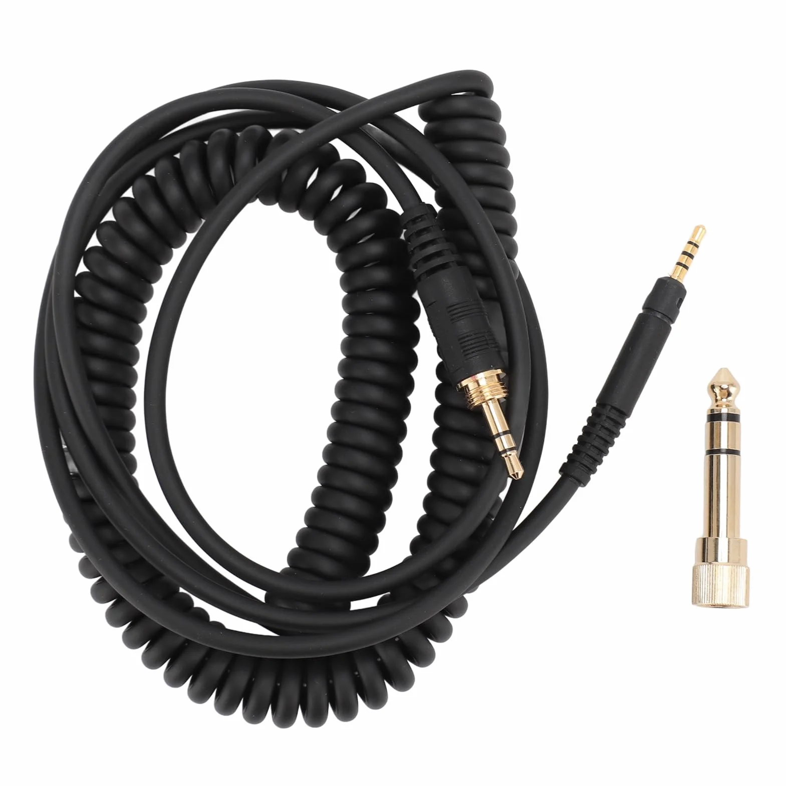 Zwinięty Kabel Audio do Słuchawek HD598 HD598Cs, 2,5 Mm do 3,5 Mm 6,35 Mm z wtyczką męską Kabel Aux do Słuchawek HD599 HD569 HD579 HD558 HD518, od 4 Stóp do