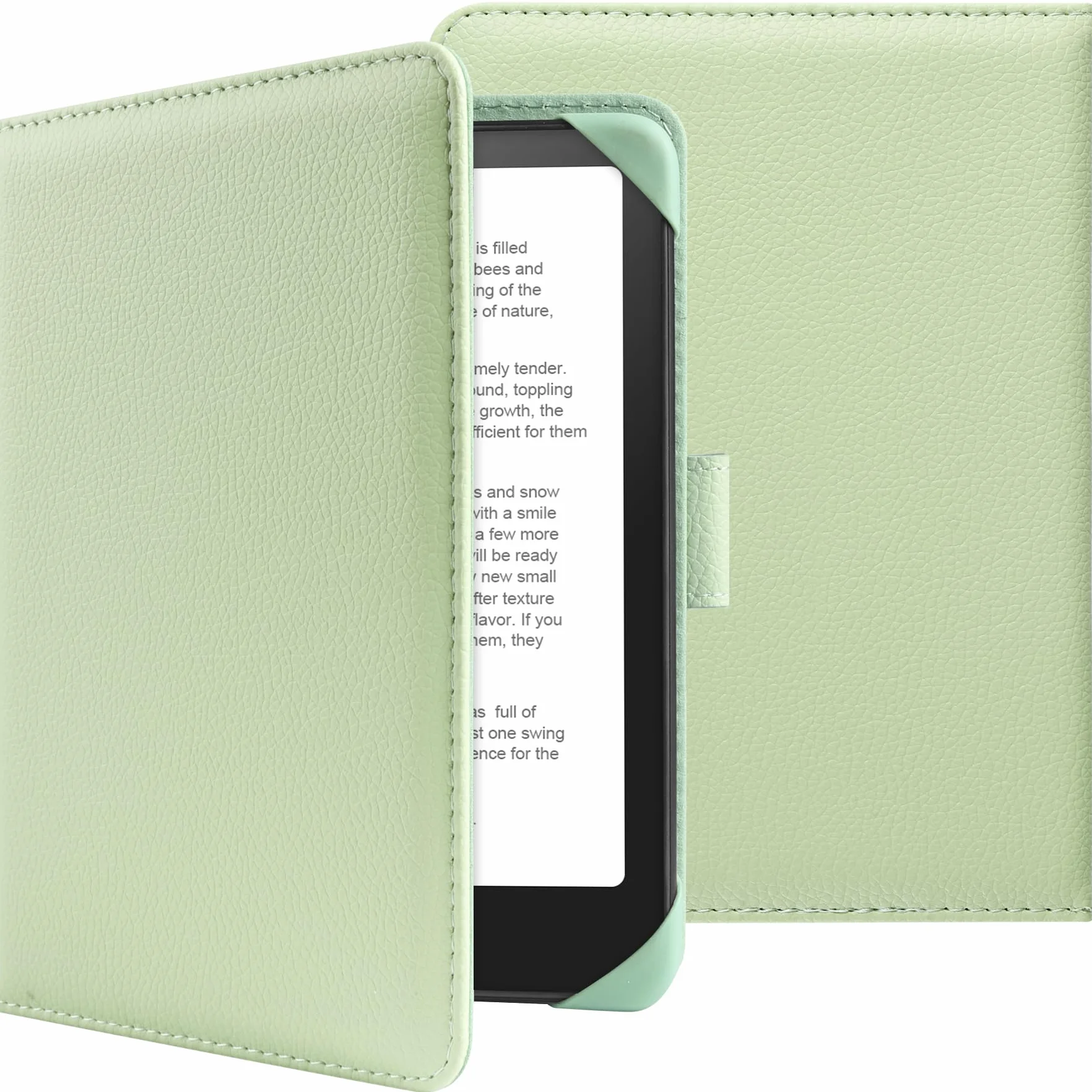 HoYiXi Uniwersalne etui do czytników e-booków 6" kompatybilne z Paperwhite 2025-2012/6" zupełnie nowe Kindle/Kobo/Tolino, 6" eReaders etui ochronne Wbudowana kieszeń, zielona