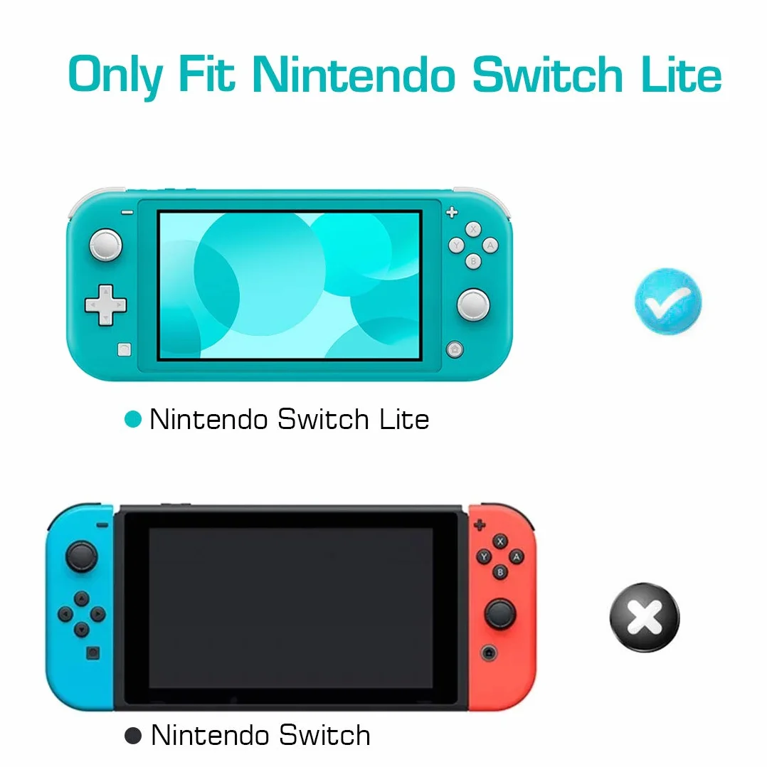 MoKo Protective Case Compatible with Nintendo Switch Lite, Soft Silicone Cover Rubber Anti-Scratch Shockproof Shell Case Accessories for Switch Lite Console and Controller - Turquoise