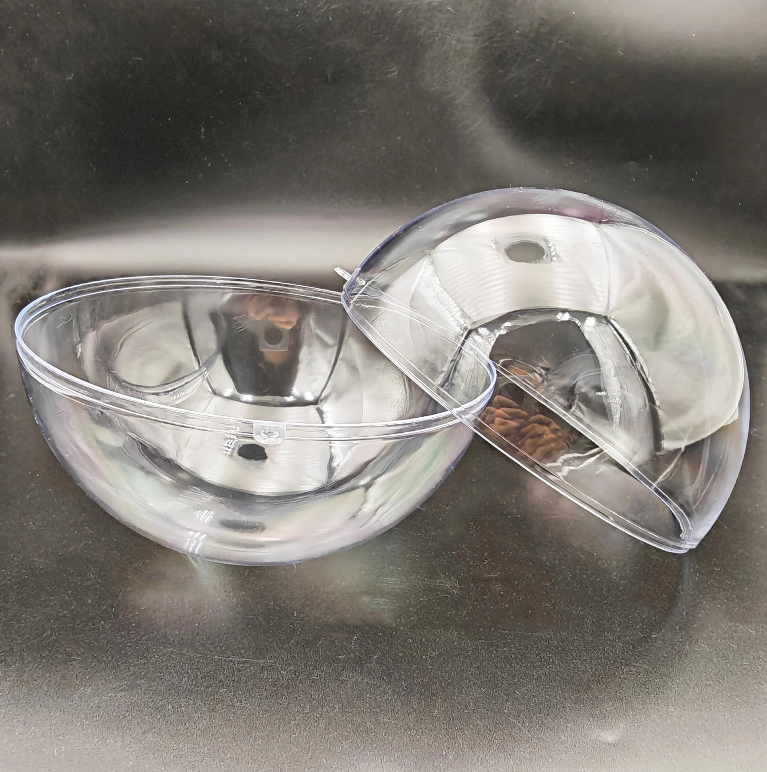 Przezroczysta plastikowa kula akrylowa 14 cm 5 szt. do dekoracji DIY