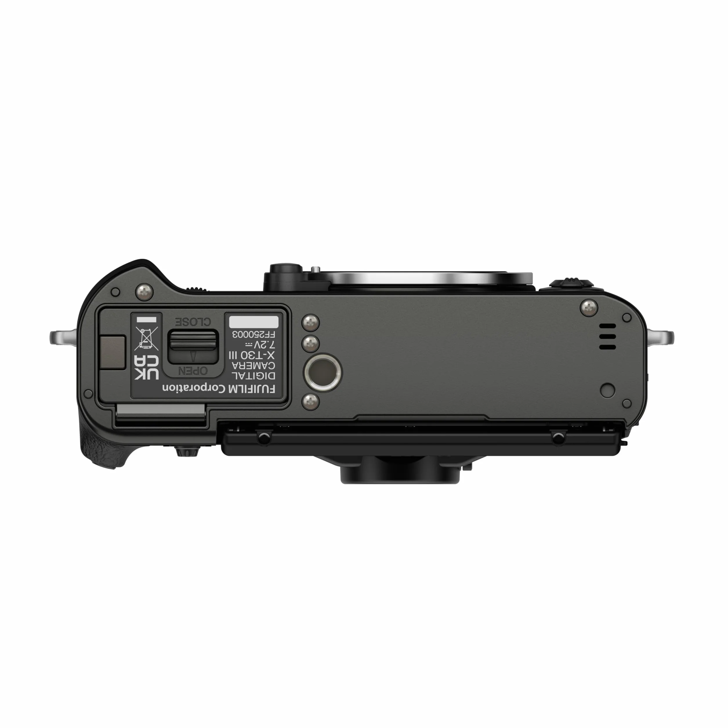 Fujifilm X-T30 III bezlusterkowy aparat cyfrowy 26 MP, tylko korpus, czujnik APS-C X-Trans CMOS 4, filmy 6,2K 30p, wizjer EVF, obrotowy wyświetlacz LCD 3", antracytowy