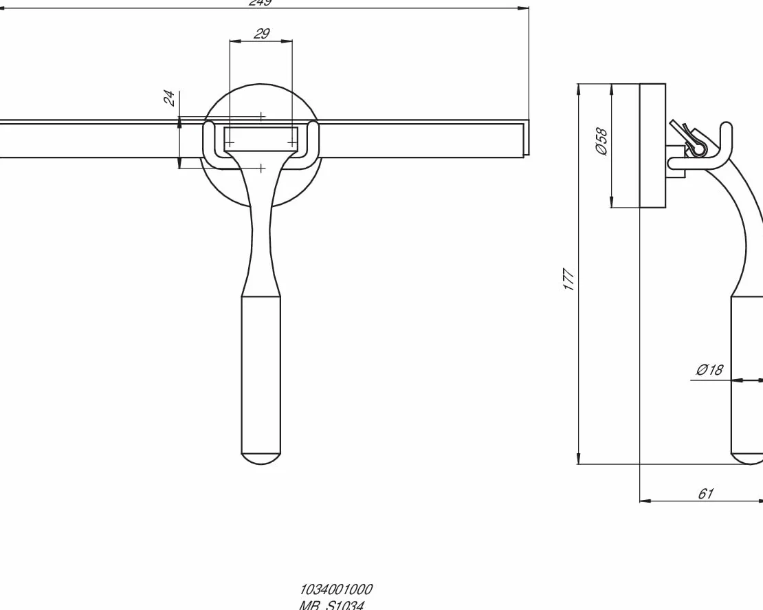 Emco System 2 myjka prysznicowa z uchwytem chrom