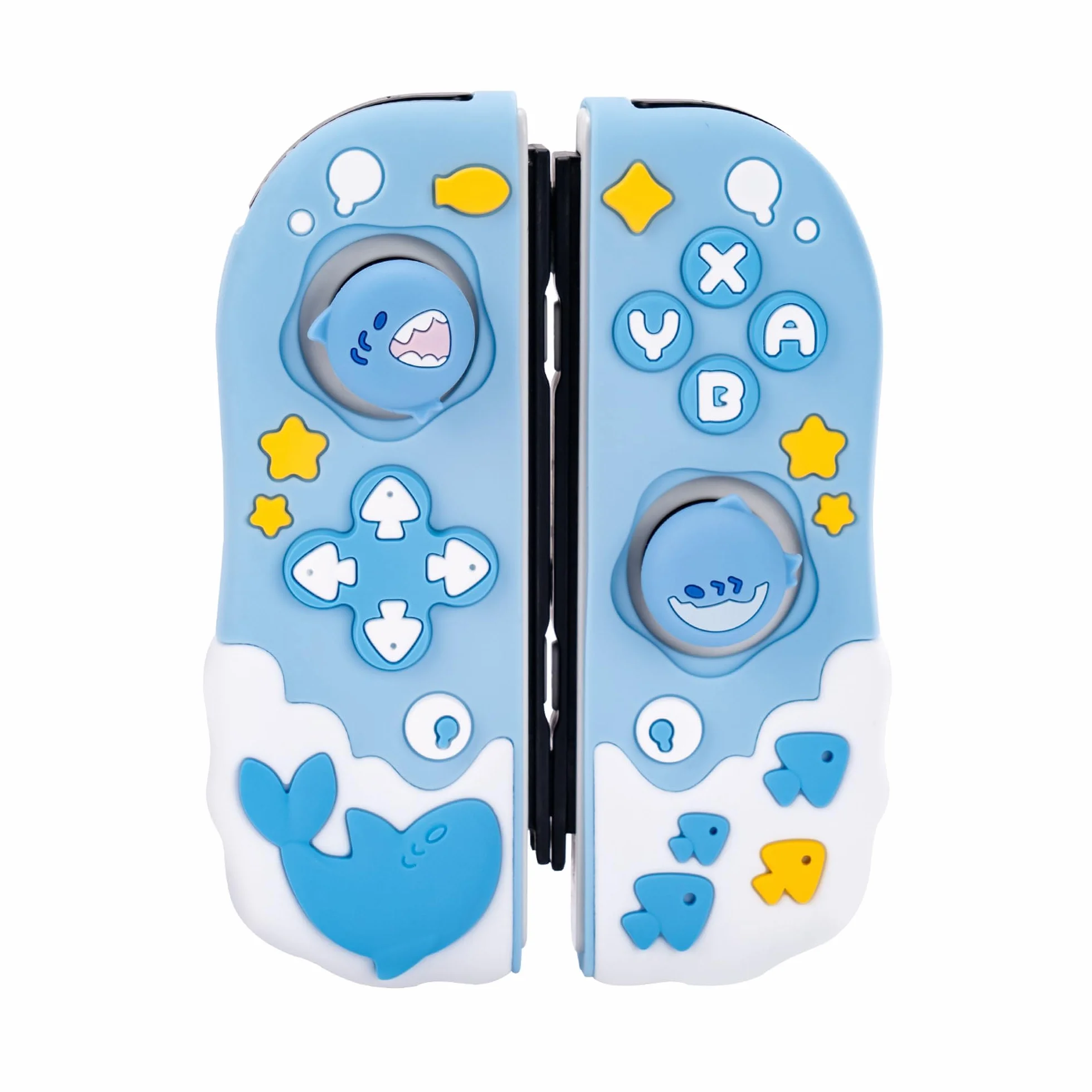Etui ochronne GeekShare do kontrolerów Switch, miękkie silikonowe etui ochronne kompatybilne z kontrolerem przenośnym Switch s - Shark Party
