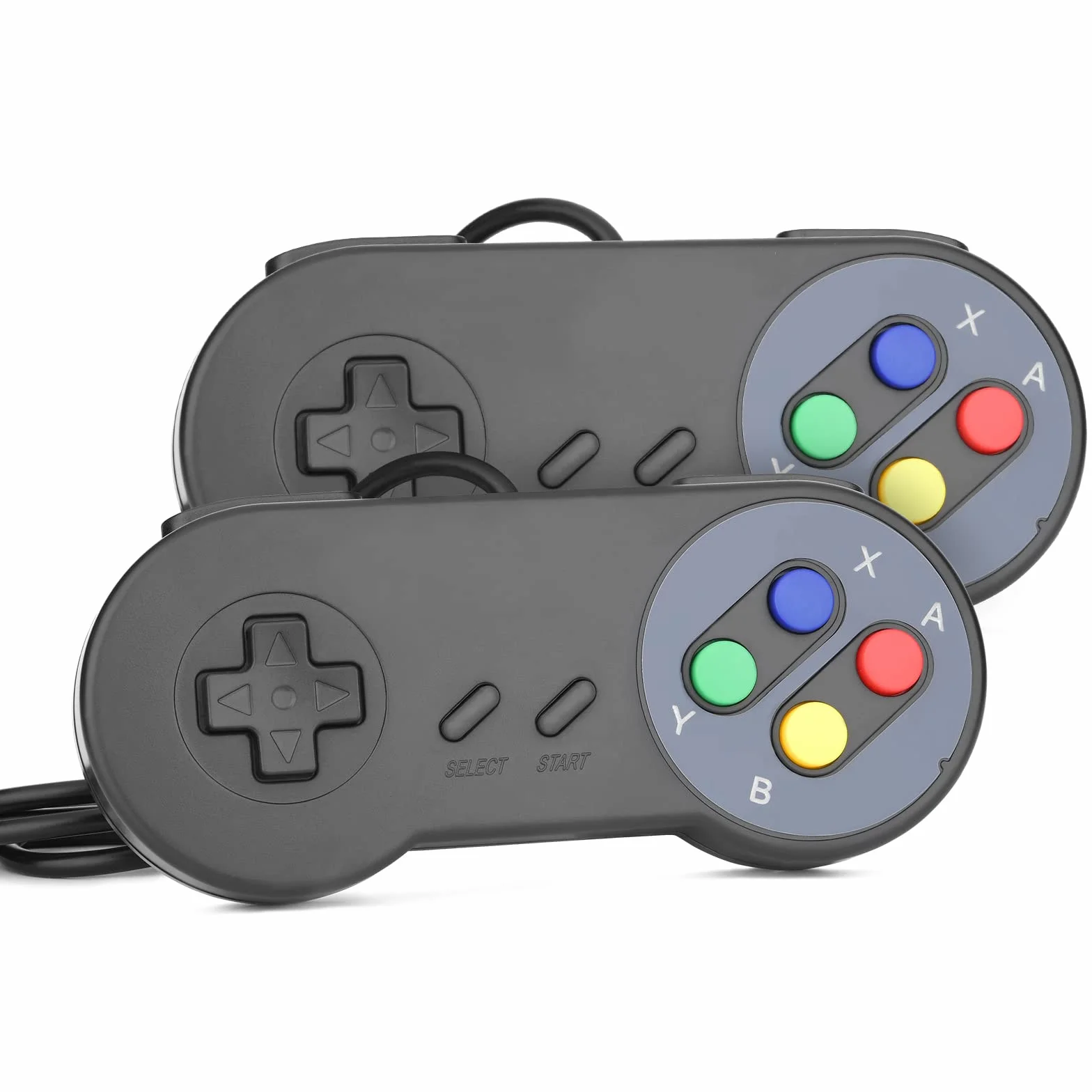 Rii Gaming GP100 - Para Gamepad Kontroler USB kompatybilny z komputerami PC (Windows, Mac, Linux) i Raspberry Pi