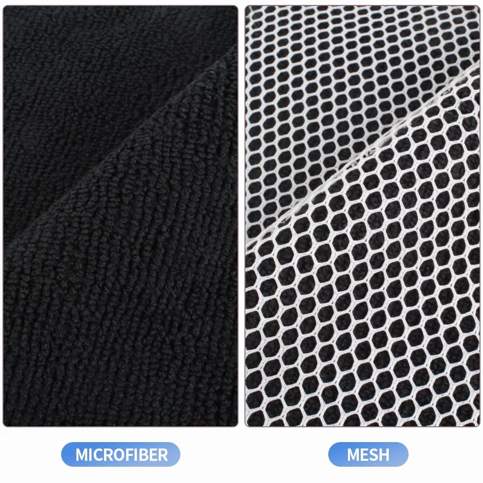 KinHwa Microfiber Dish Cloths Absorbent Quick Dry 7x7 inch 9 Pack Black