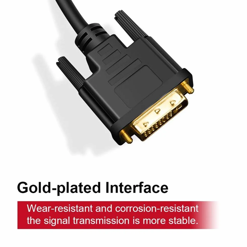 MMOBIEL Przejściówka z USB-C na DVI - Męska Przejściówka z USB-C na DVI-D Dual Link Kompatybilna z MacBook, iPad, Dell XPS itp. Kabla do Monitora, Telewizora, Projektora - 1080p Full HD 60Hz - 1,8 m