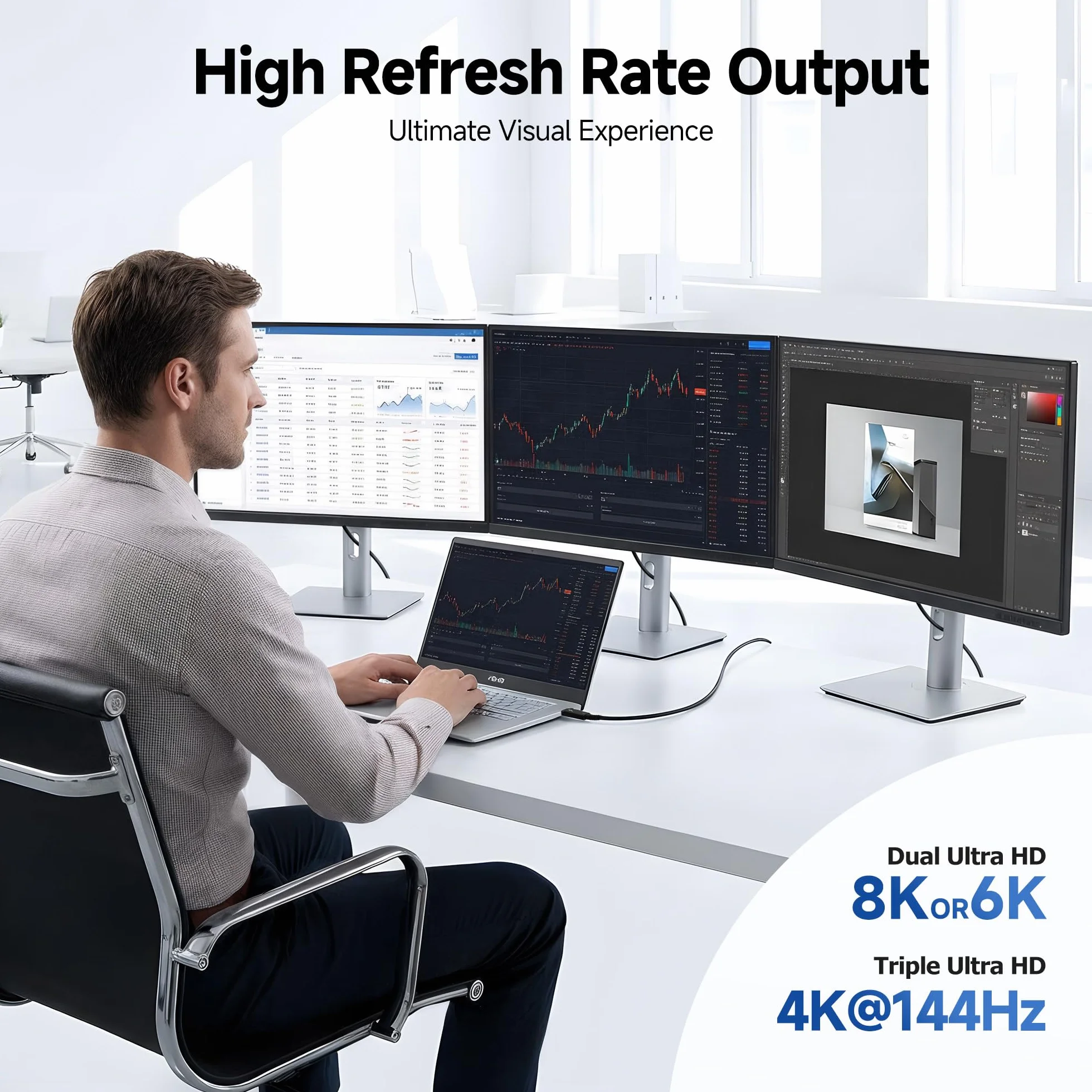 [Certyfikat Intel] Cable Matters kabel Thunderbolt 5 80Gb/s - 1m, Bandwidth Boost do 120Gb/s, ładowanie 240W PD 3.1, zgodny z Thunderbolt 4/USB4/USB-C, czarny