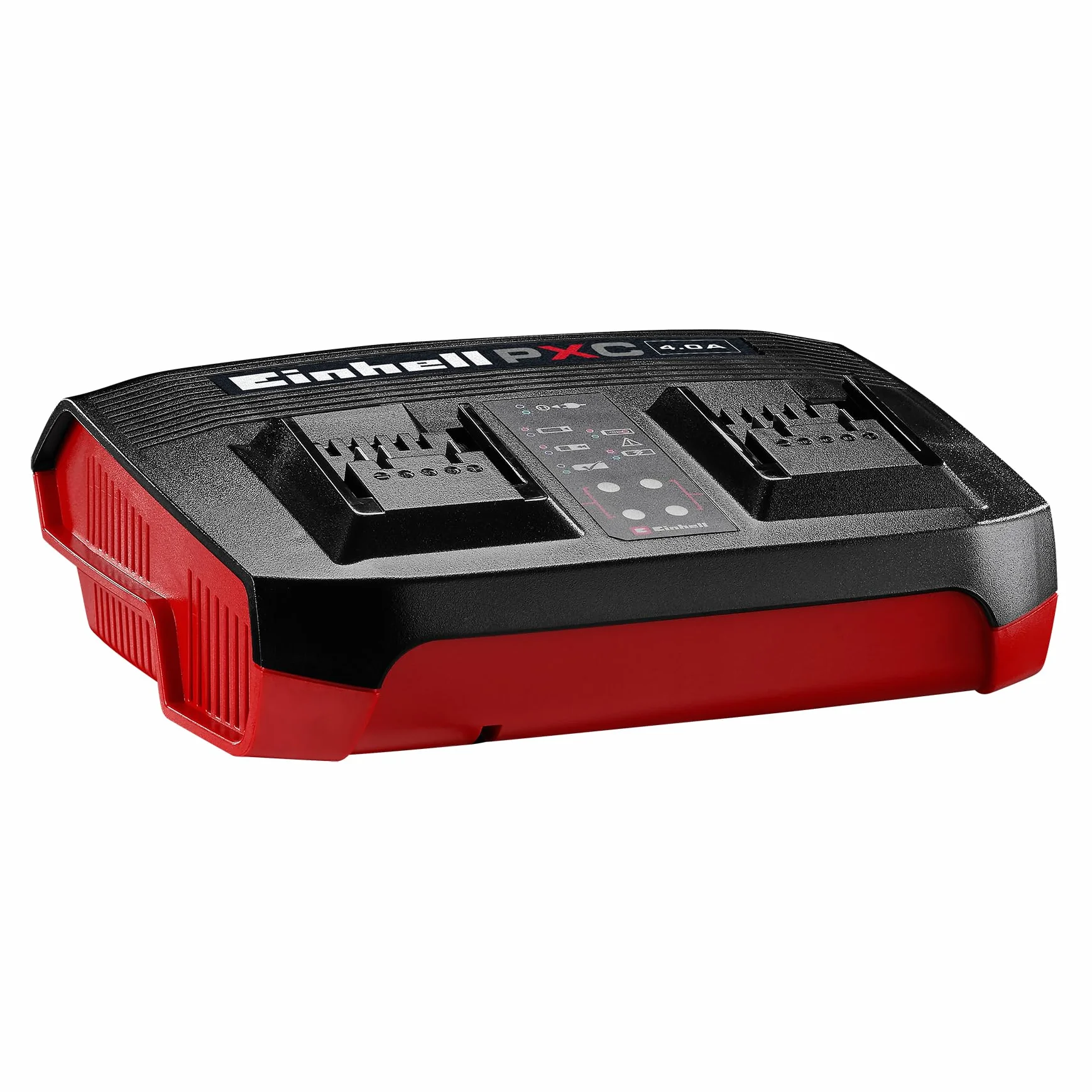 Oryginalna ładowarka Einhell Power X-Twincharger 4A Power X-Change (18 V, jednoczesne ładowanie 2 x 18 V, monitorowanie akumulatora, system zarządzania ładowaniem, tryb odświeżania)