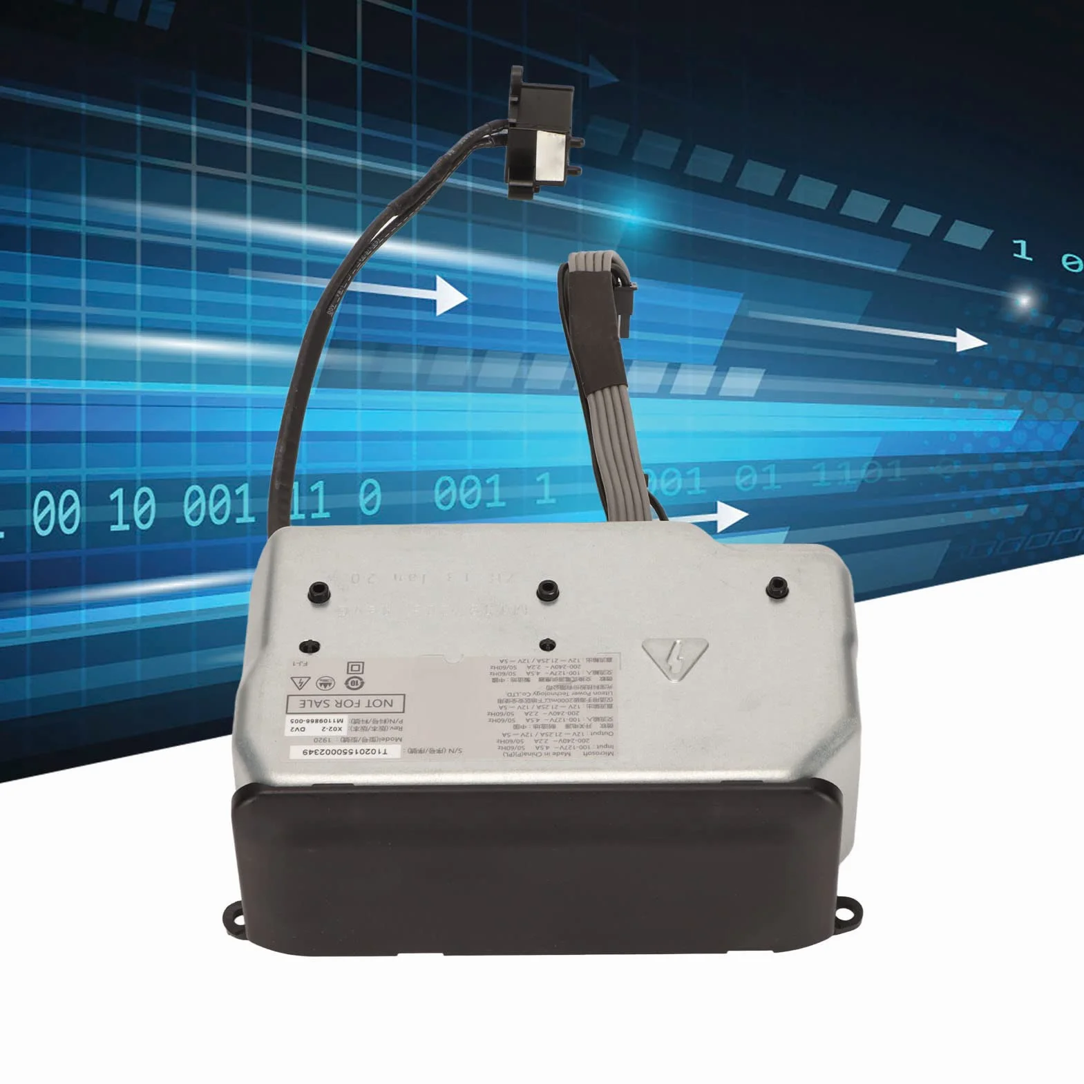 Wewnętrzny Zasilacz Gry, do Zasilacza Xbox Series X, Wymień Zasilacz Kontrolera Gier z Przewodem Zasilającym do Konsoli Xbox Series X 100-127 V 200-240 V(Wtyczka UE)