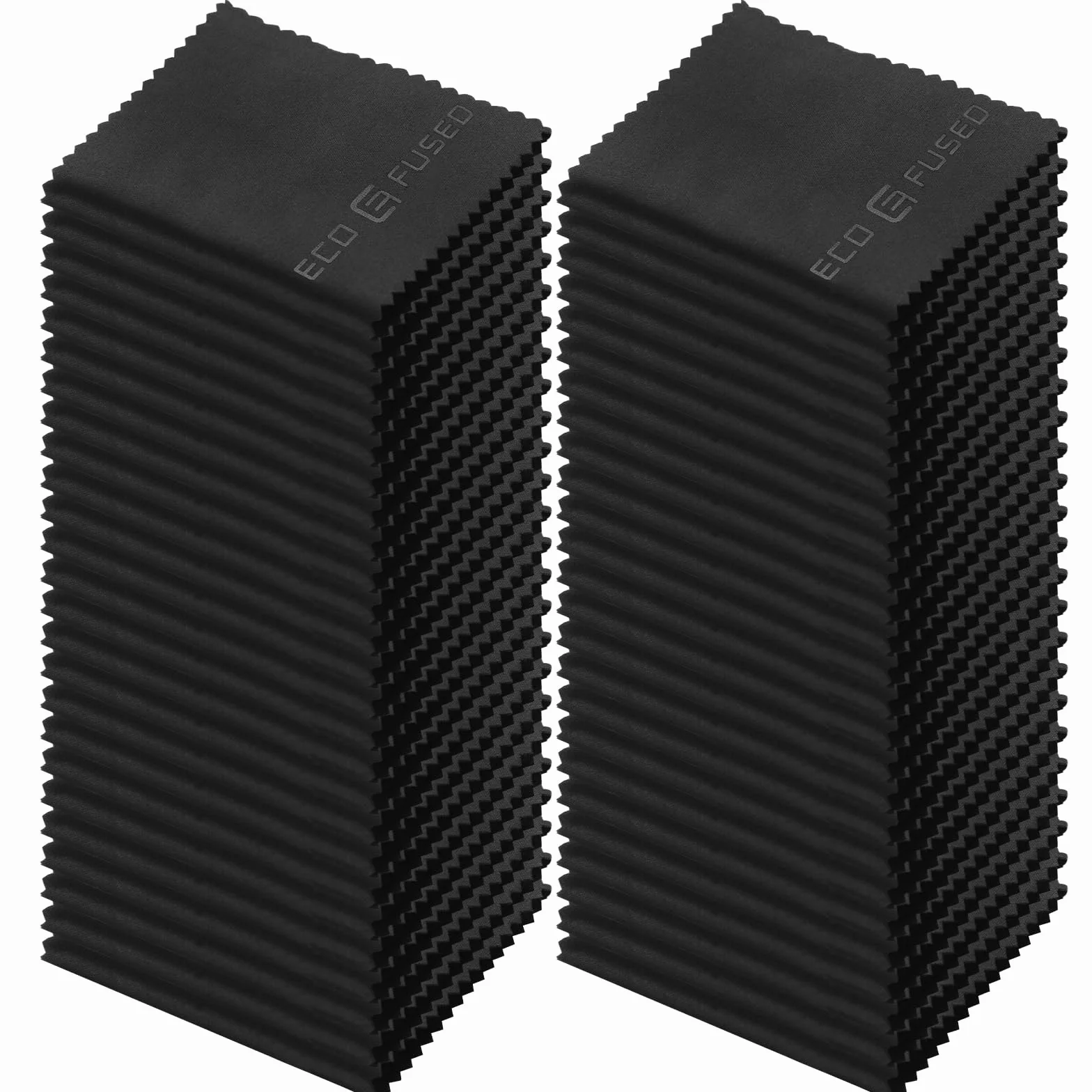 ECO-FUSED Ściereczki do czyszczenia z mikrofibry – 50 sztuk – (14 x 7,6 cm) do czyszczenia okularów, okularów, soczewek aparatu, iPada, tabletów, telefonów, smartfonów, laptopów, ekranów LCD i innych