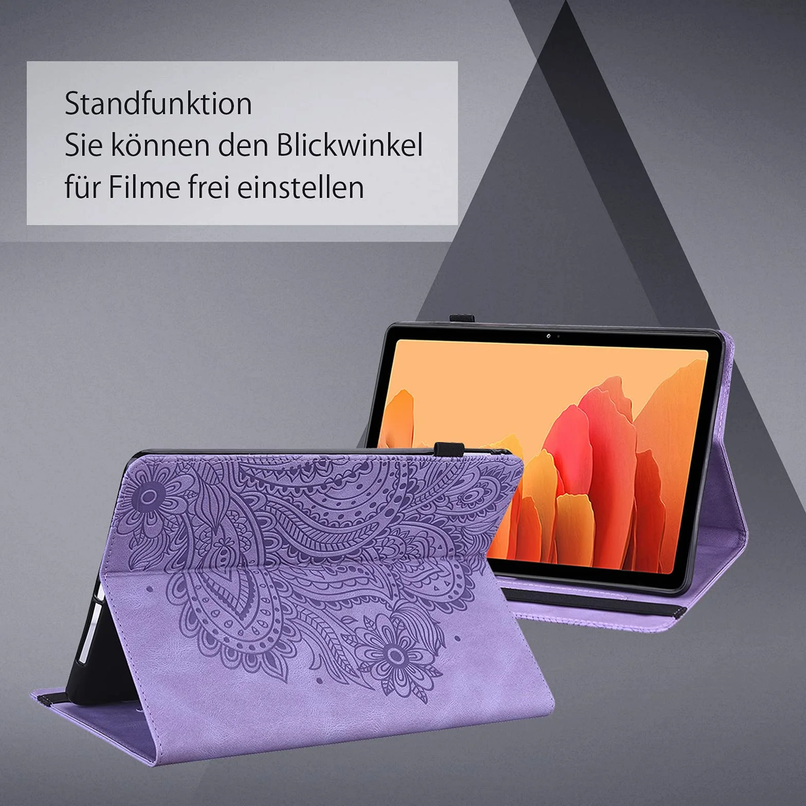 Etui Lenovo Tab M10 TB-605L X605F / M10 HD 1st Gen TB-X505F/TB-X505L etui 10,1 cala 2019 z folią ochronną i rysikiem - ultra cienkie etui z funkcją stojaka Flip Lenovo Tab P10 etui