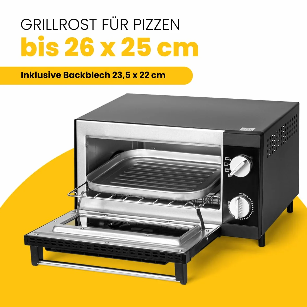 Bromann 622461 MPO 2246 CB Kuchenki mikrofalowe do pizzy, 1000 W, czarny