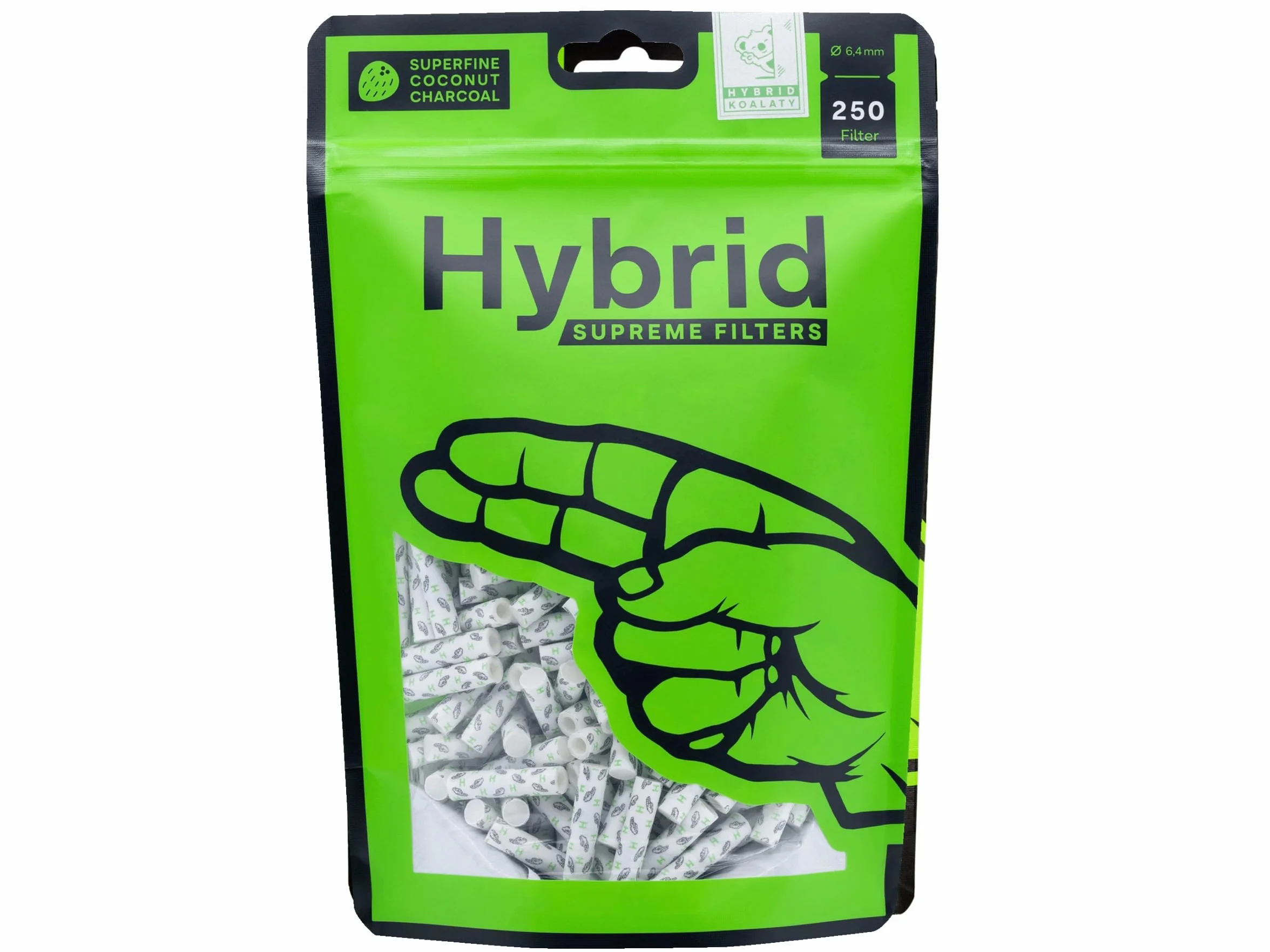 Hybrid Slimfilter Filtry, Biały, 250 sztuk