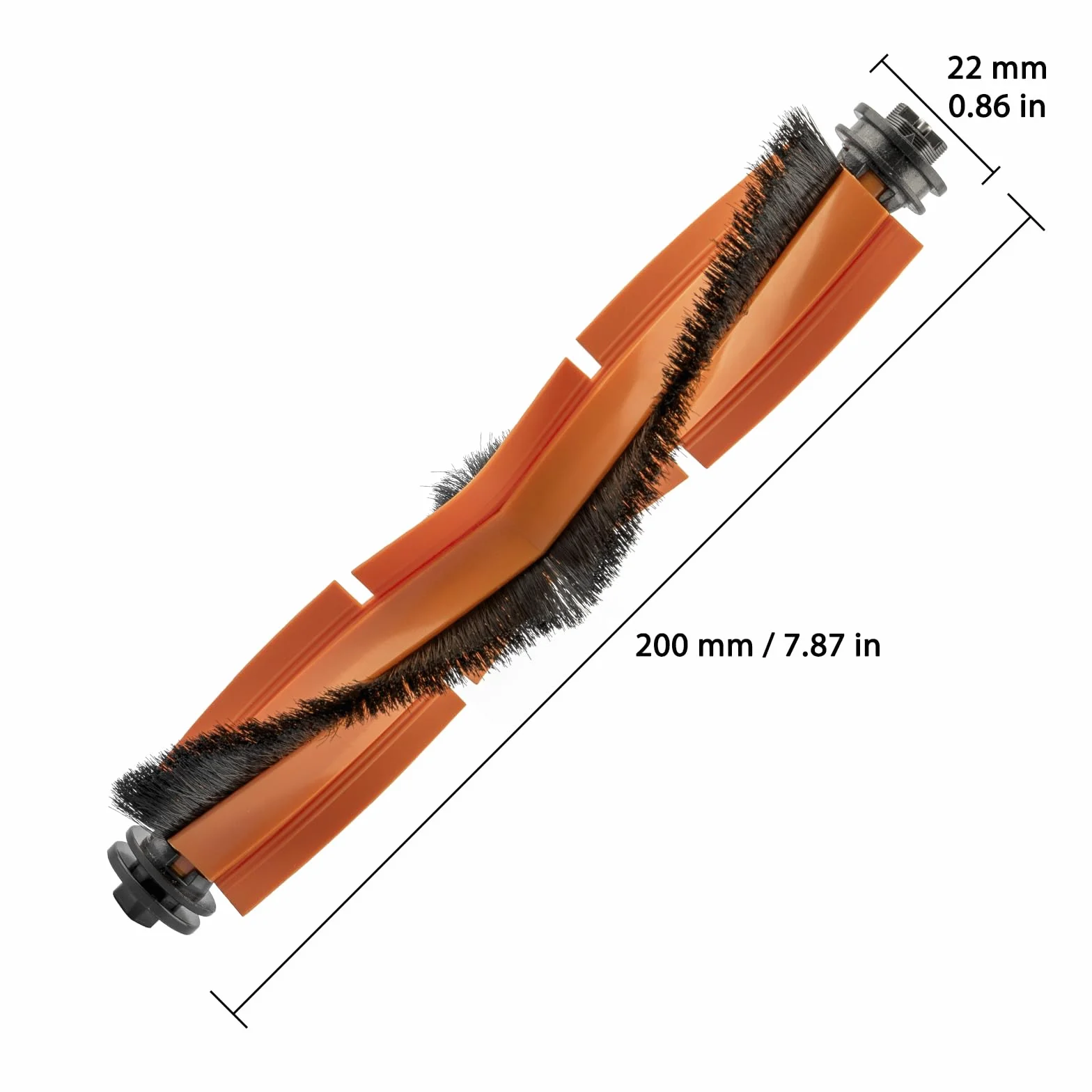 (2 Sztuki) X20+ Wymienne Szczotki Rolkowe Kompatybilne z Xiaomi X20+/ X20 Plus/ 1S/ S20 plus/ S20+/ X10+/ X20 pro, zestaw akcesoriów do głównej szczotki rolkowej, szczotka do wielu powierzchni
