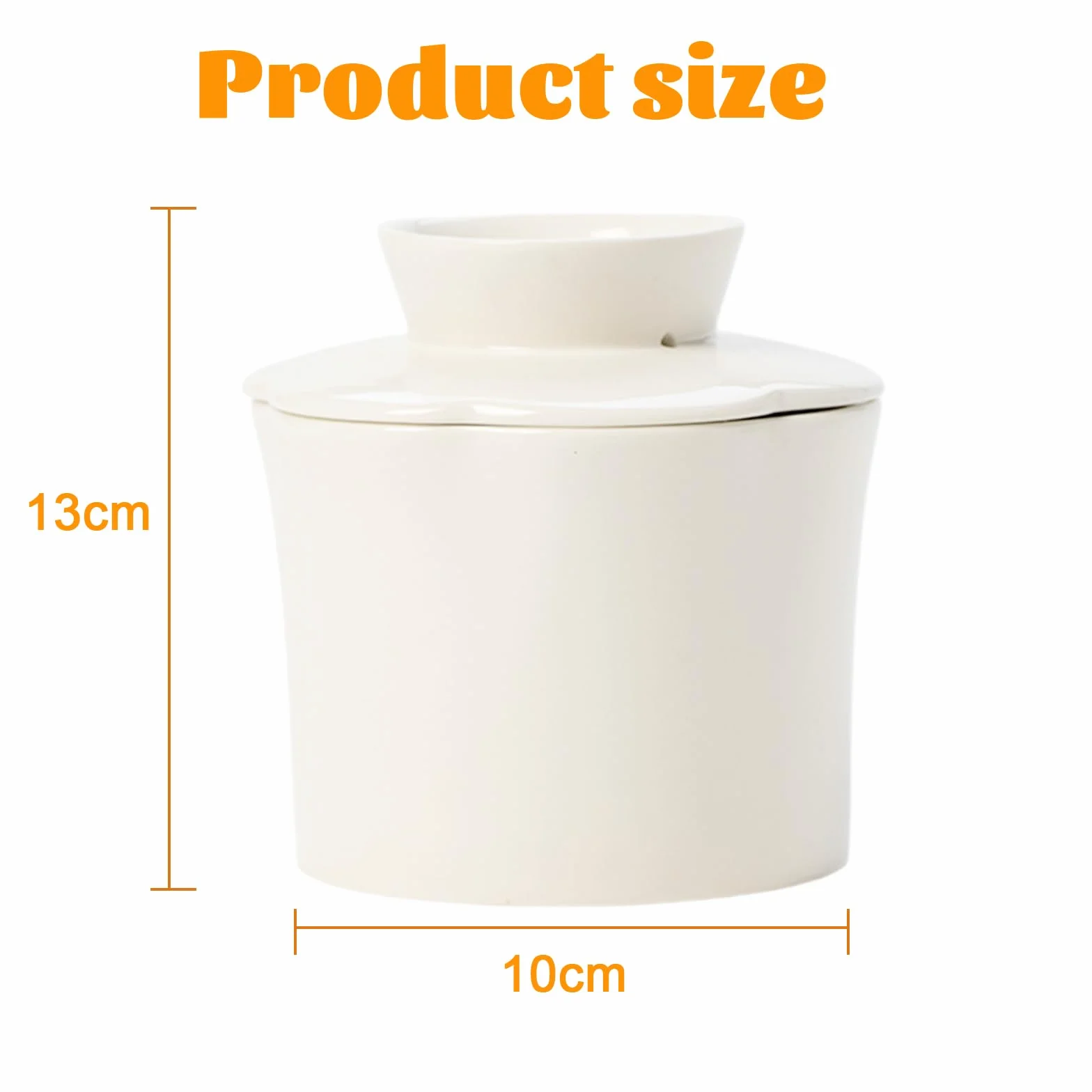 Masło ceramiczne, masło z linią wodną, pojemnik na masło porcelanowy z pokrywką, do świeżego masła i smarowania