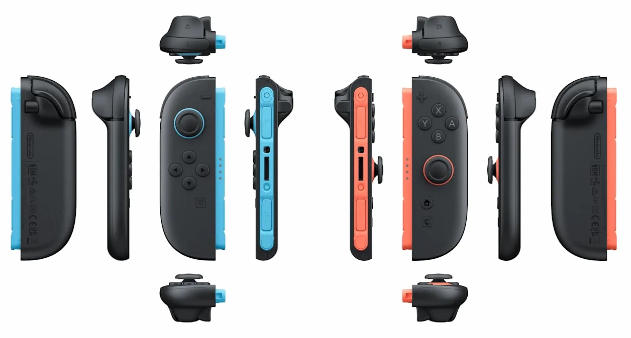 Para kontrolerów Joy-Con 2 lewy jasnoniebieski i prawy jasnoczerwony Nintendo Switch 2