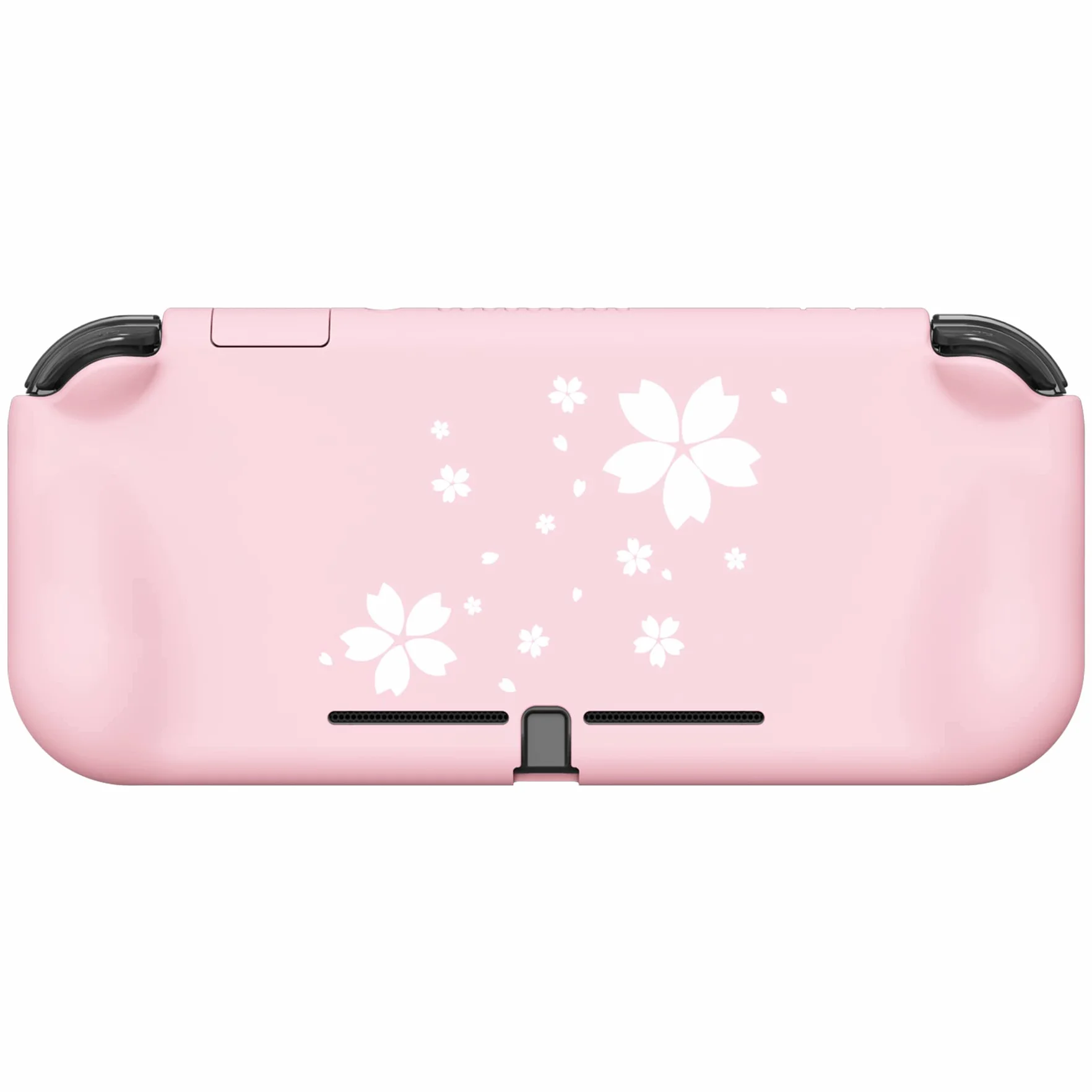 PlayVital Etui Ochronny do Nintendo Switch Lite,ZealProtect Obudowa Protective Cover do Switch Lite,Case Hard Shell z Ochraniacz Ekranu&Kciuka Caps&Caps Przycisków-Płatki Kwiatów Wiśni
