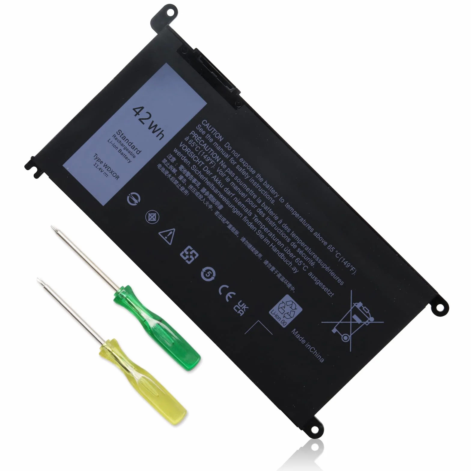 11,4 V 42 Wh WDX0R bateria do laptopa kompatybilna z Dell Inspiron 13 15 5000 7000 seria 5570 7579 7570 7378 5567 7573 5565 5379 5378 Latitude 3490 355 90 333 40 3400 3390 3500 3190 5468 5568 P69G