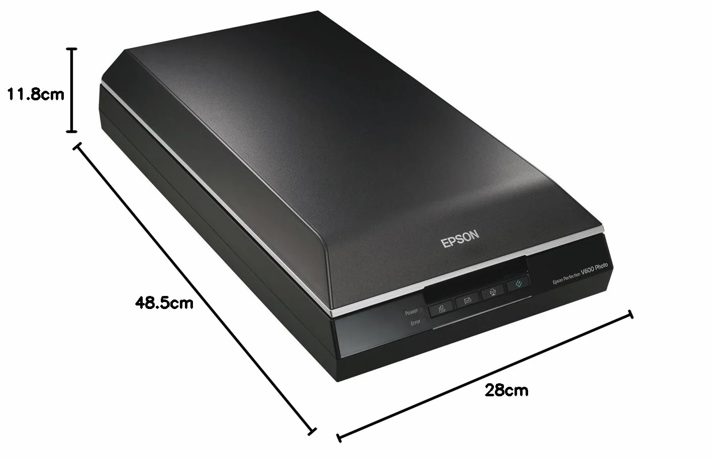 EPSON Perfection V600 Photo Scanner (Menedżer zdarzeń, Narzędzie do kopiowania Adobe Photoshop) czarny/srebrny
