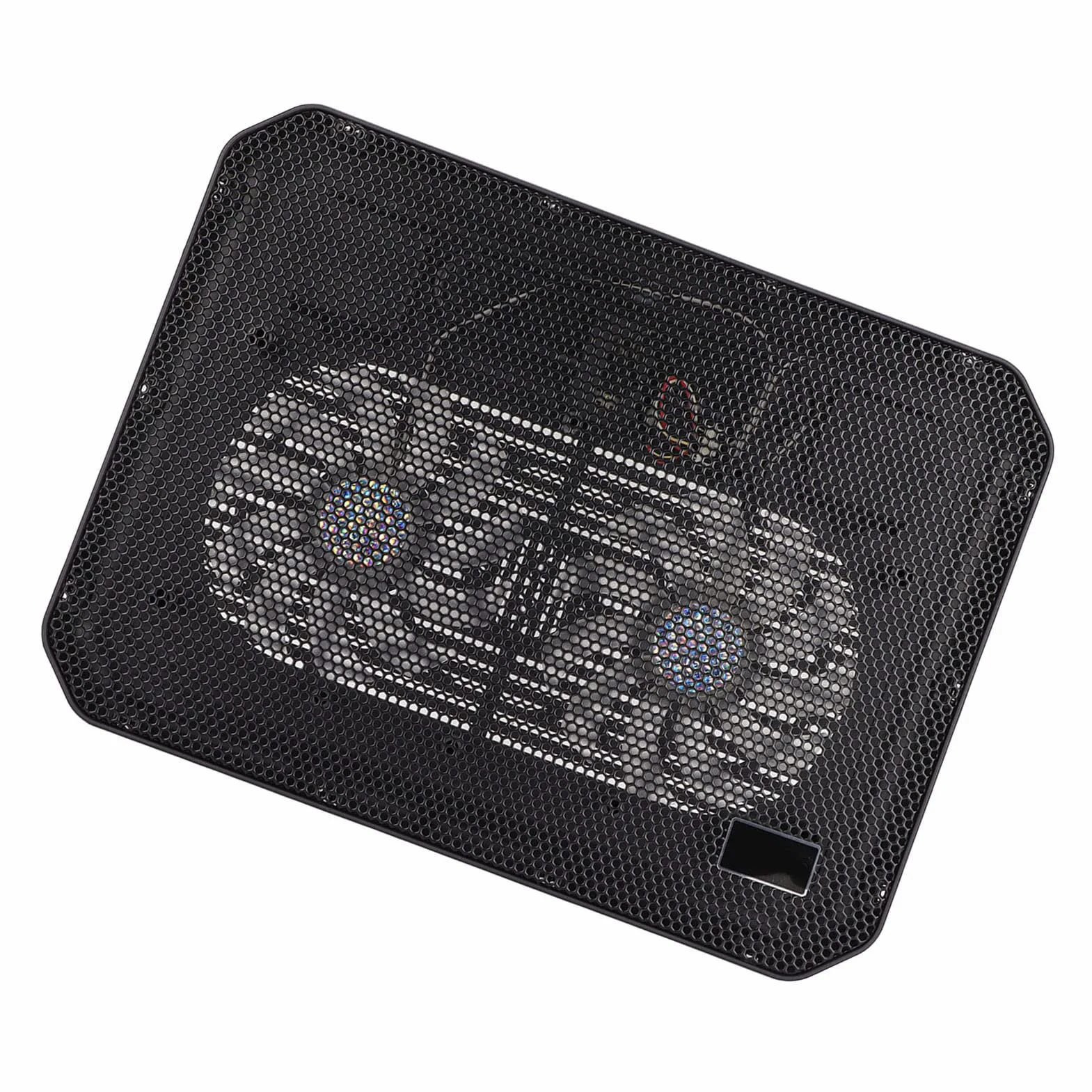 17-calowa Podkładka Chłodząca do Laptopa, Dwa Wentylatory, Ergonomiczna, Cicha Chłodzenie Laptopa do Gier, Przenośny Stojak na Laptopa z Portem USB, Szybkie Odprowadzanie Ciepła,
