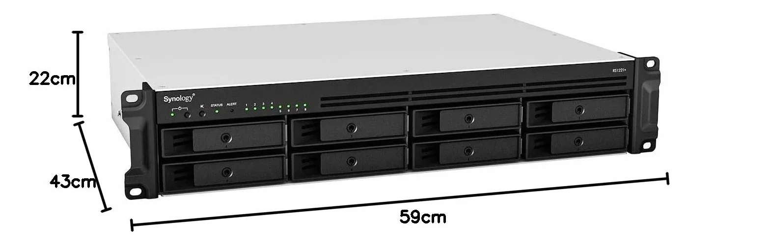 Synology RS1221+ 8 Bay Rackmount-obudowa NAS