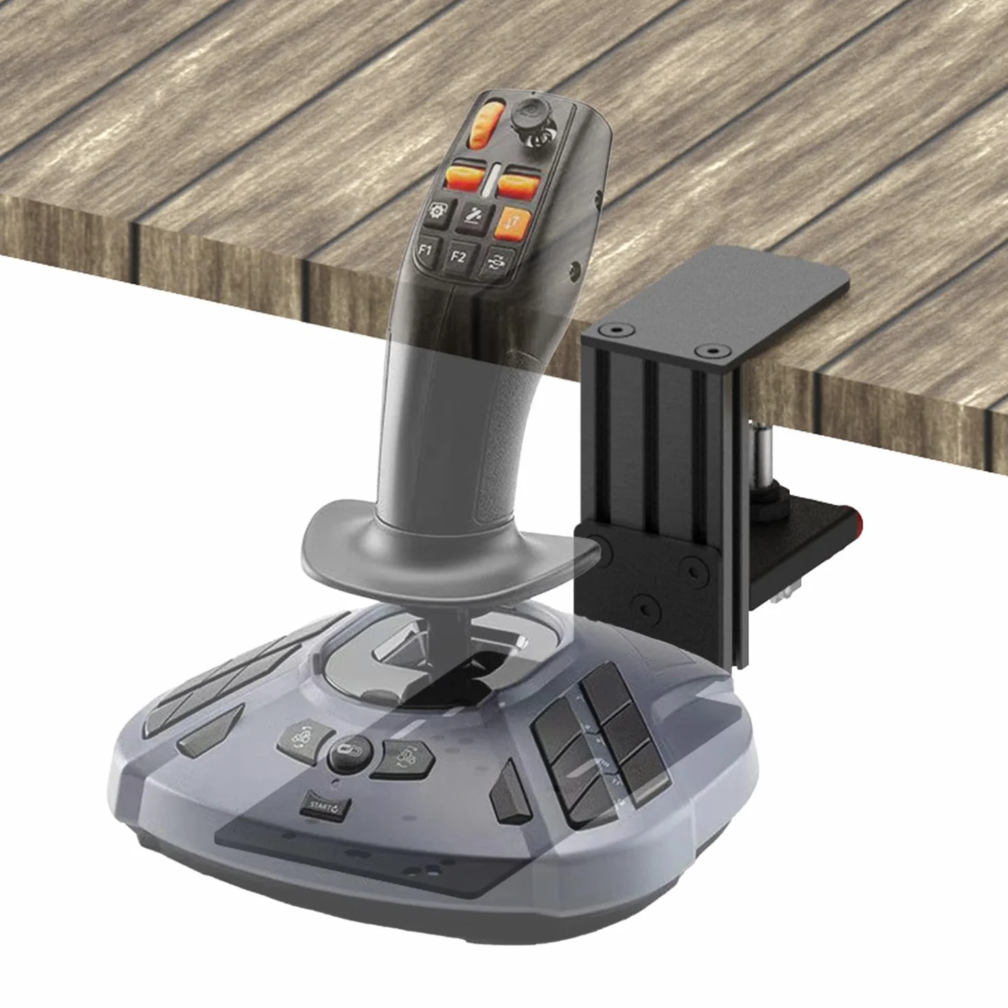 Szybkozamykany Mocownik Biurkowy: Kompatybilny z WINWING URSA MINOR Space/Airline Joystick, Thrustmaster FarmStick/T.Flight HOTAS ONE, Logitech Extreme 3D Pro, Turtle Beach VelocityOne Flightstick