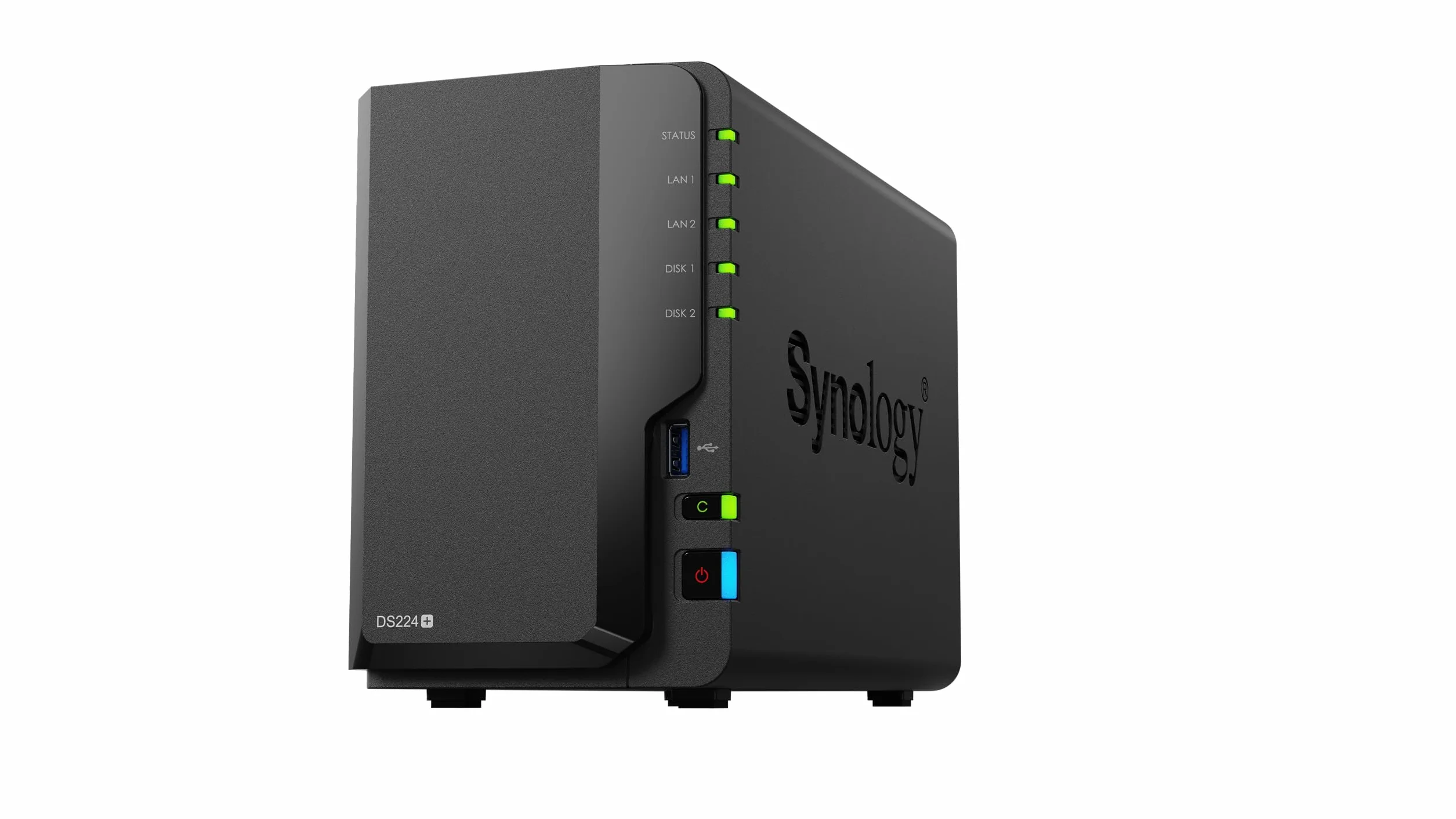 Synology DiskStation DS224+ sieciowy dysk pamięci masowej (czarny)