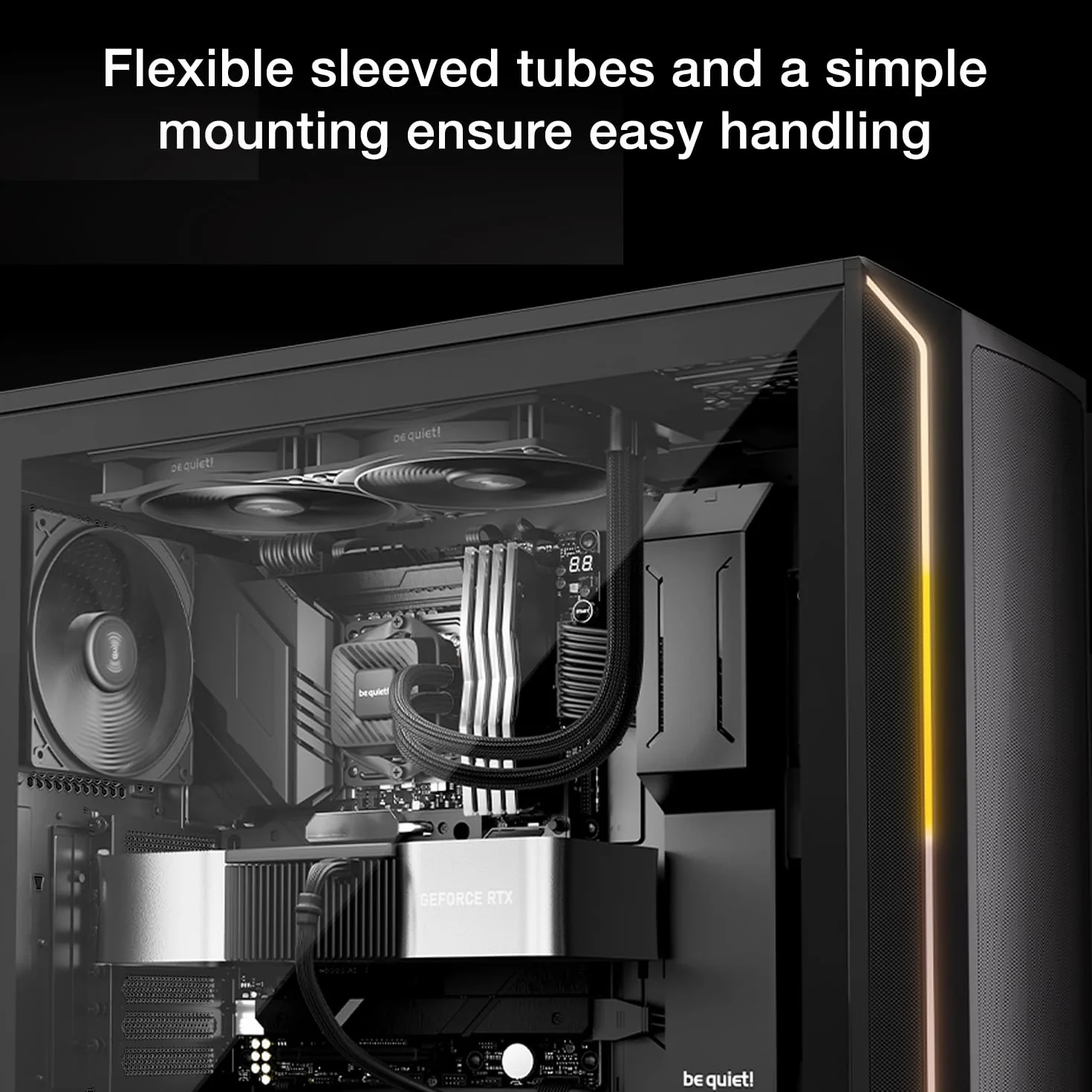 be quiet! Pure Loop 3 240 mm All-in-One chłodzenie wodne do lekko podkręconych systemów AMD/Intel, 2 x wentylatory Pure Wings 3 120 mm PWM, wysokie ciśnienie statyczne, cicha pompa PWM