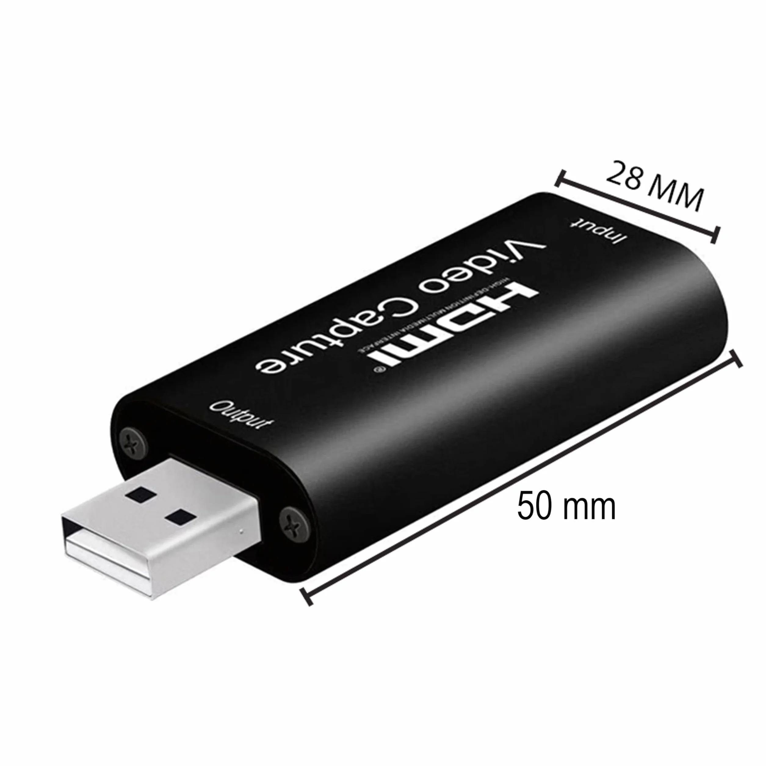 Retoo Karta wideo HDMI na USB 2.0 Adapter przechwytujący 4K do do PS5 PS4 Video Capture Card Transmisja na żywo i nagrywanie do gier streamingu lekcji wideokonferencji 1080p