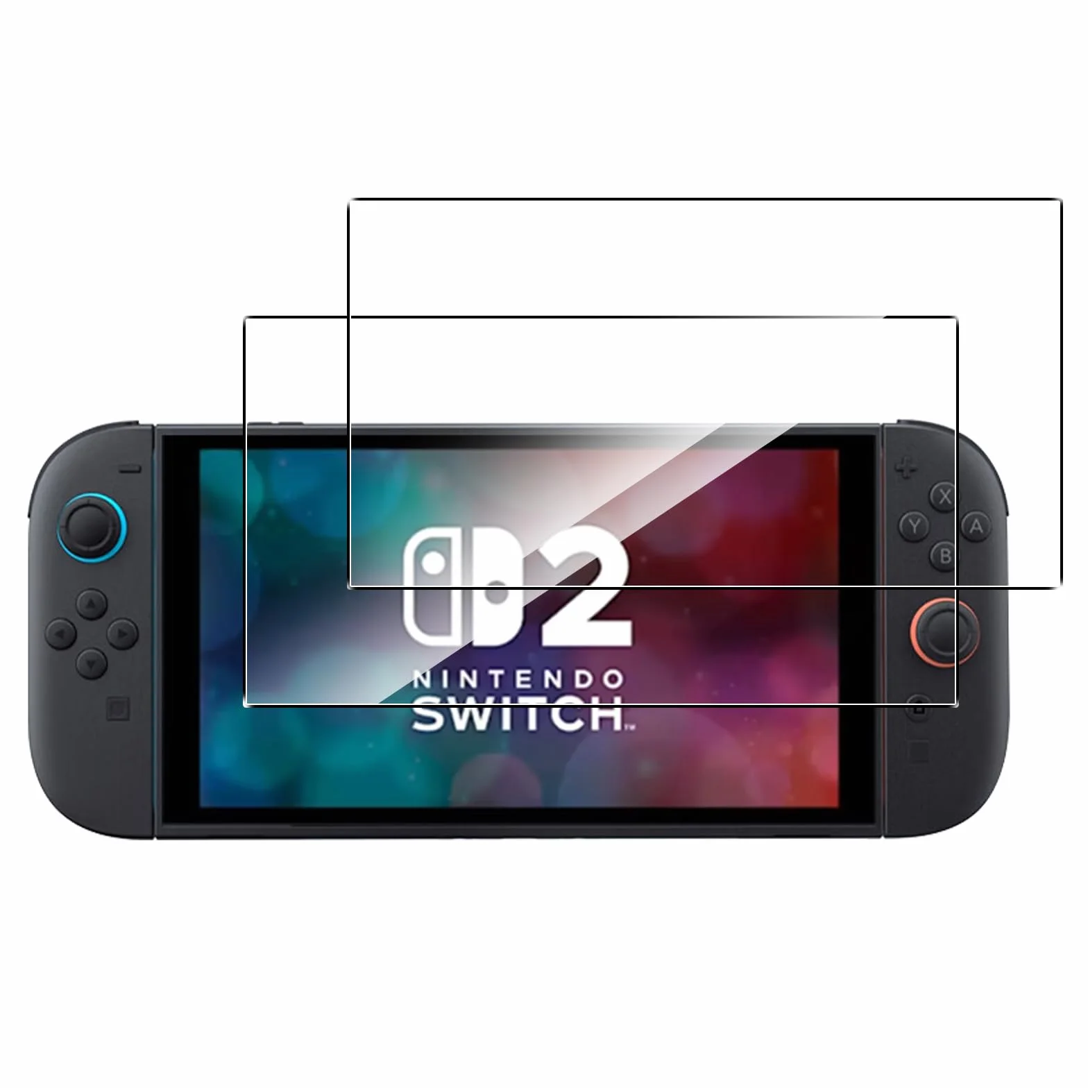 WFTE 2-pak ochraniaczy ekranu kompatybilnych NS Switch 2 2025, folia ze szkła hartowanego do Switch 2, odporna na zarysowania, bez pęcherzyków powietrza, ochrona przed