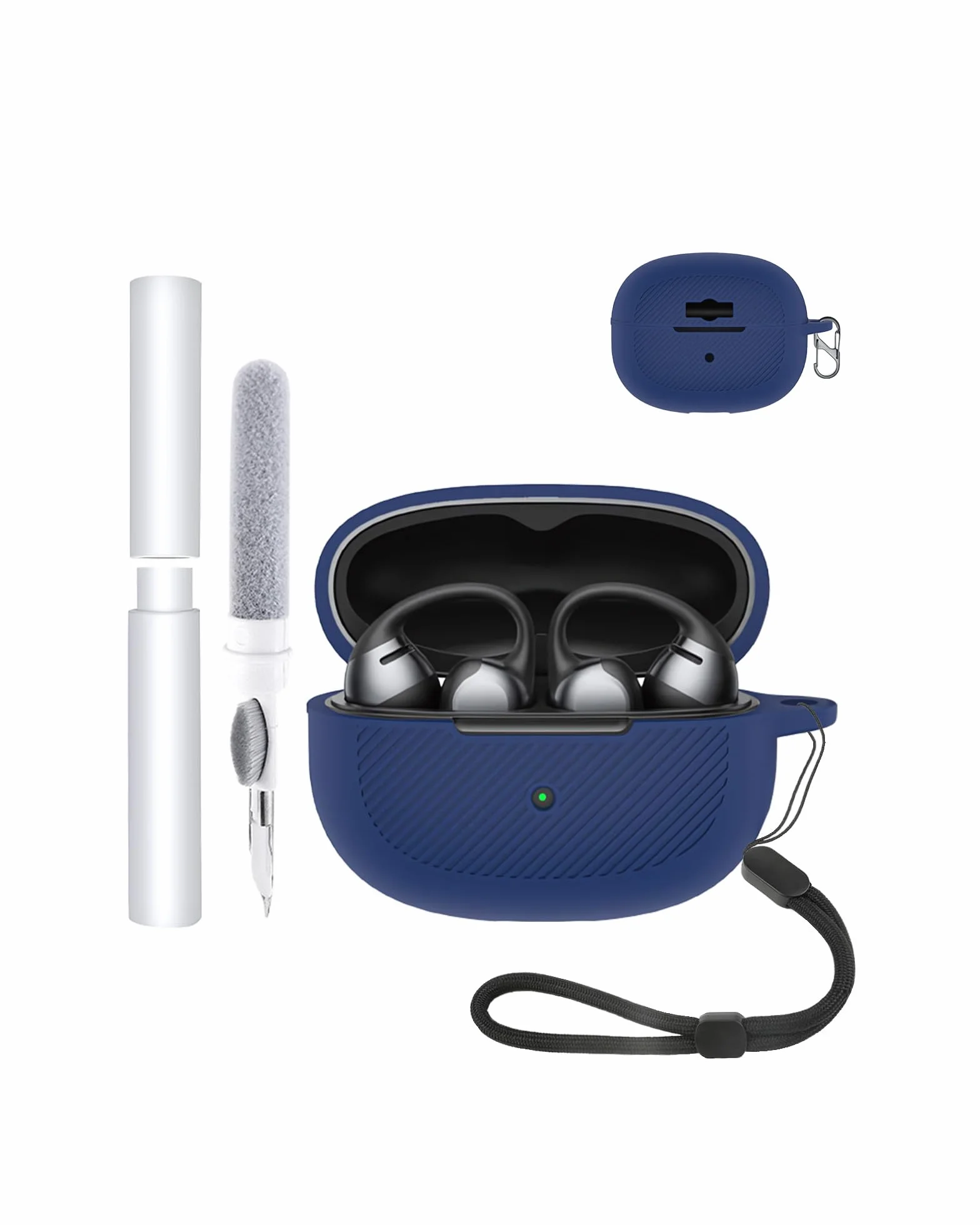 Silikonowe etui ochronne do słuchawek SHOKZ Open Dots One, toergy przyjazne dla środowiska etui na słuchawki douszne Bluetooth z precyzyjnym pozycjonowaniem otworów – odporne na uderzenia i