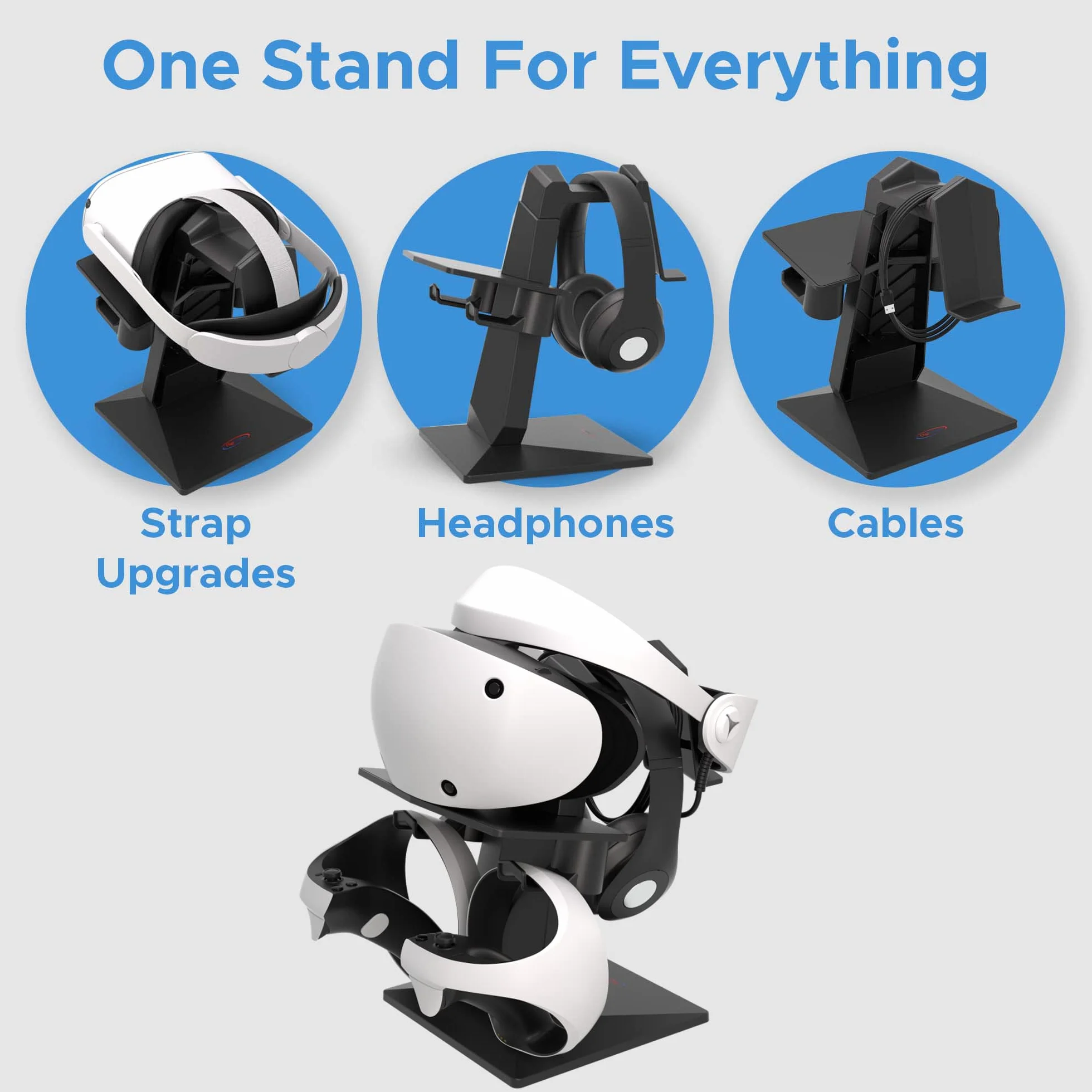 Sony Playstation VR2 DigiCharge zestaw słuchawkowy stojak do PS VR 2 PSVR2 Meta Quest 2 Quest 1 Rift S Valve Index HP Reverb G2 PICO 4 VR Display Mount Station
