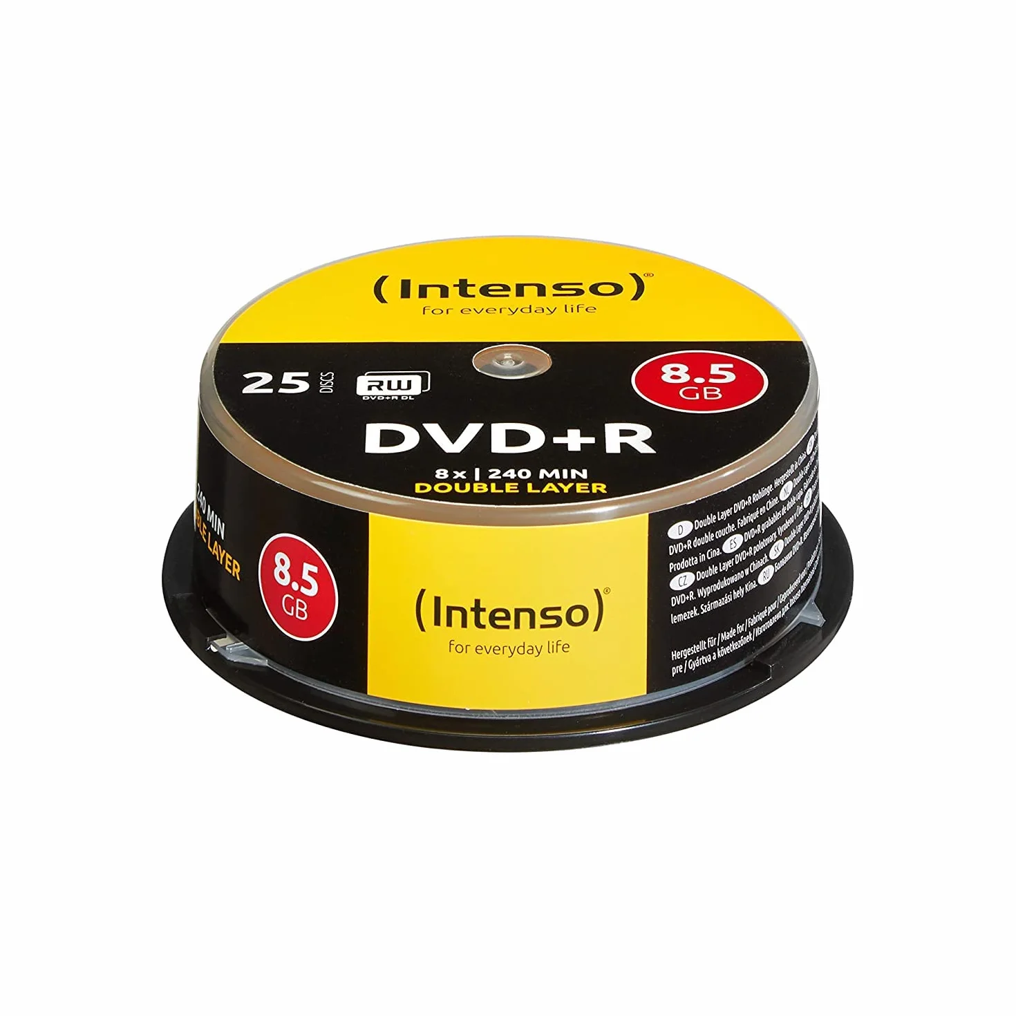 Intenso 4311144 DVD+R 8x Duel Layer 25-pak ciastek