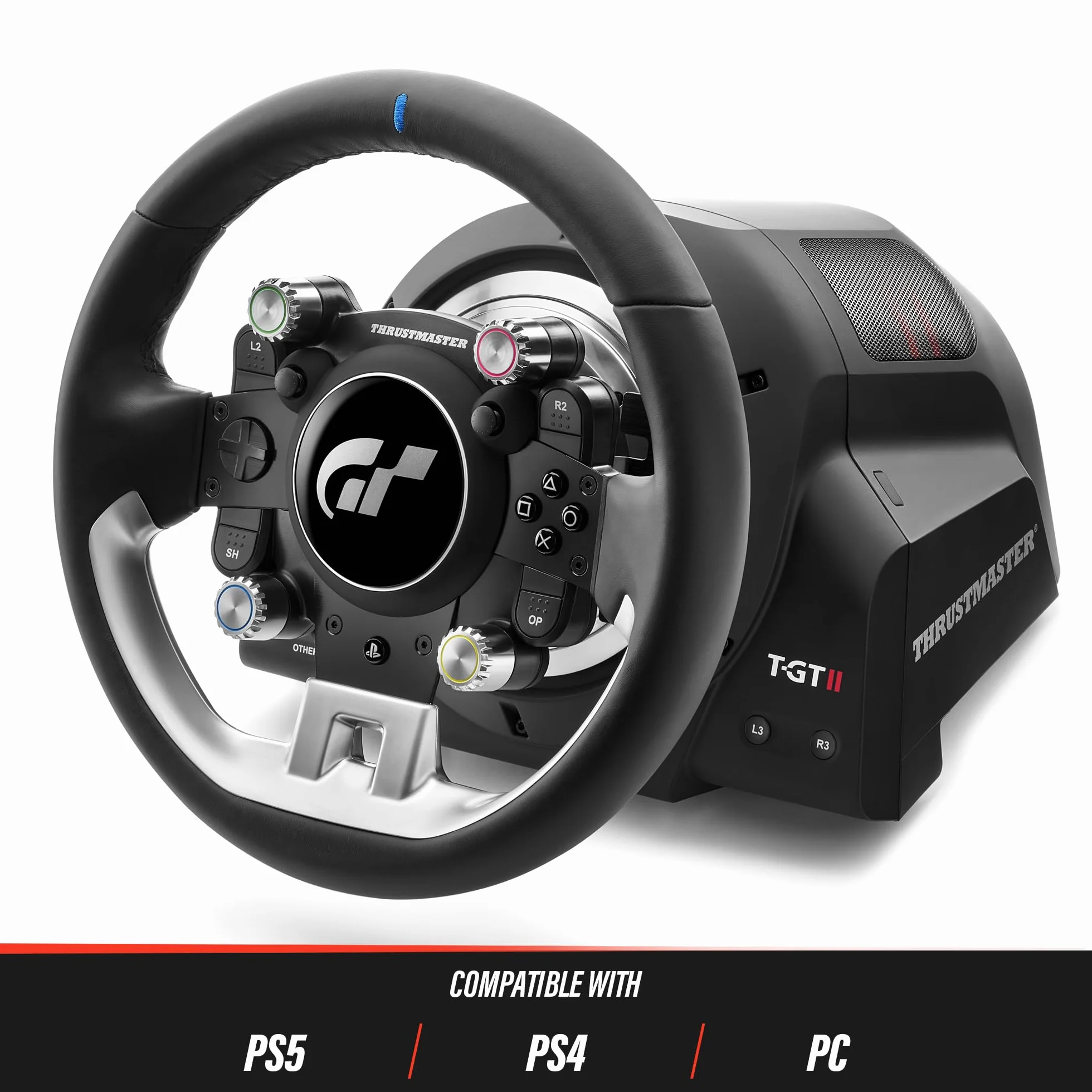 Thrustmaster T-GT II Zestaw kierownica wyścigowa z zaawansowanym sprzężeniem zwrotnym dla PC PS4 PS5 PS5 Pro