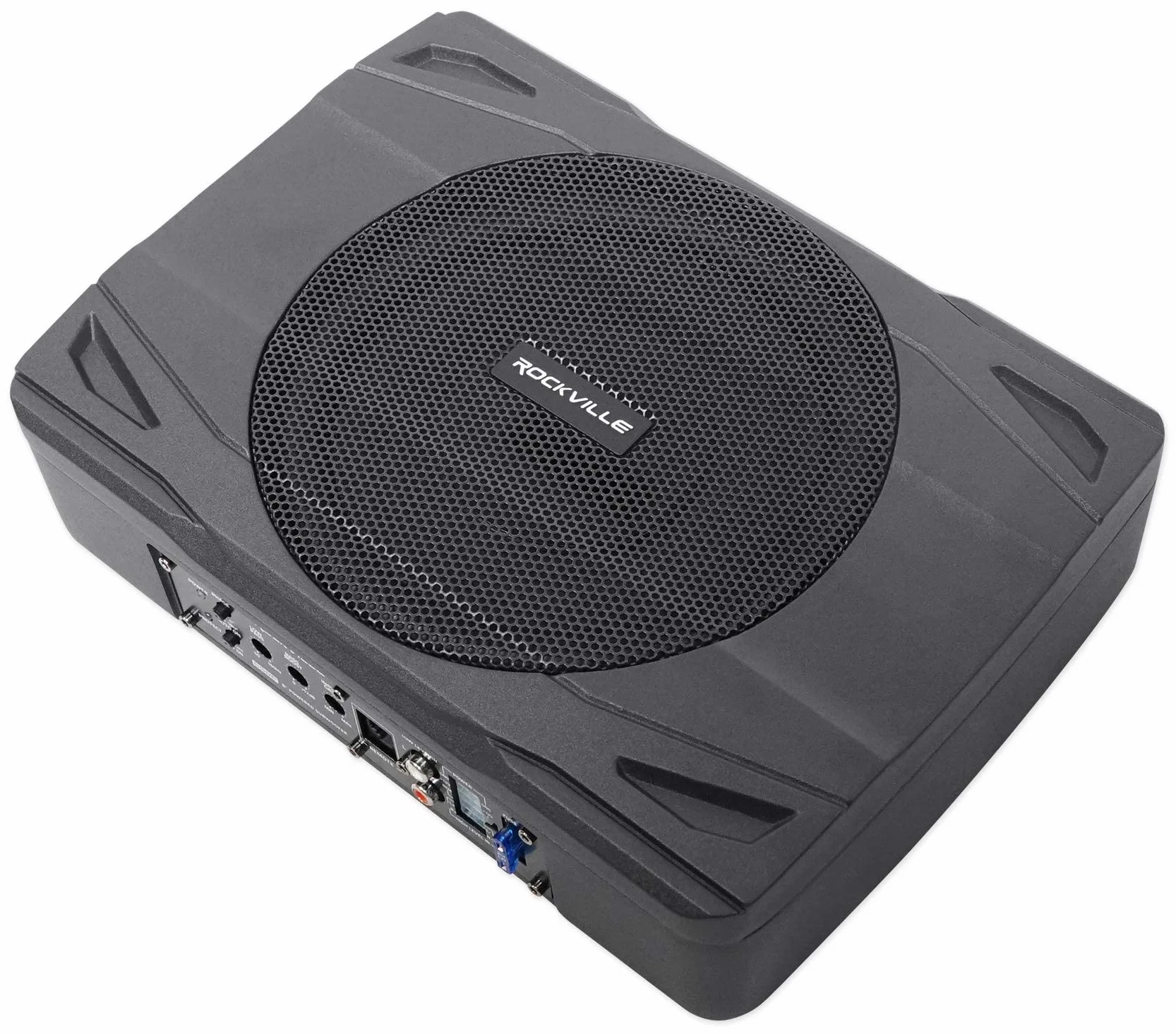 Rockville SS8P 400 W 20.3 cm Slim Under-Seat Active Powered Subwoofer do samochodów / ciężarówek
